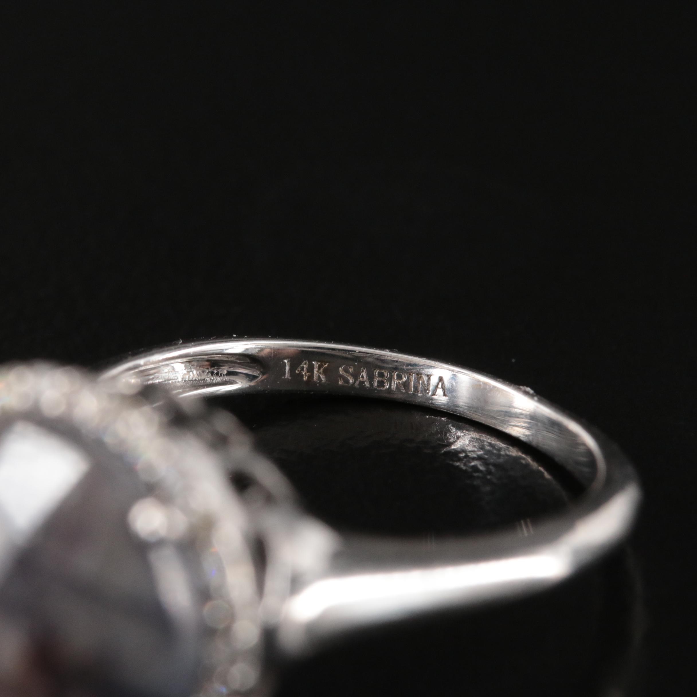 14K Corundrum and Diamond Ring