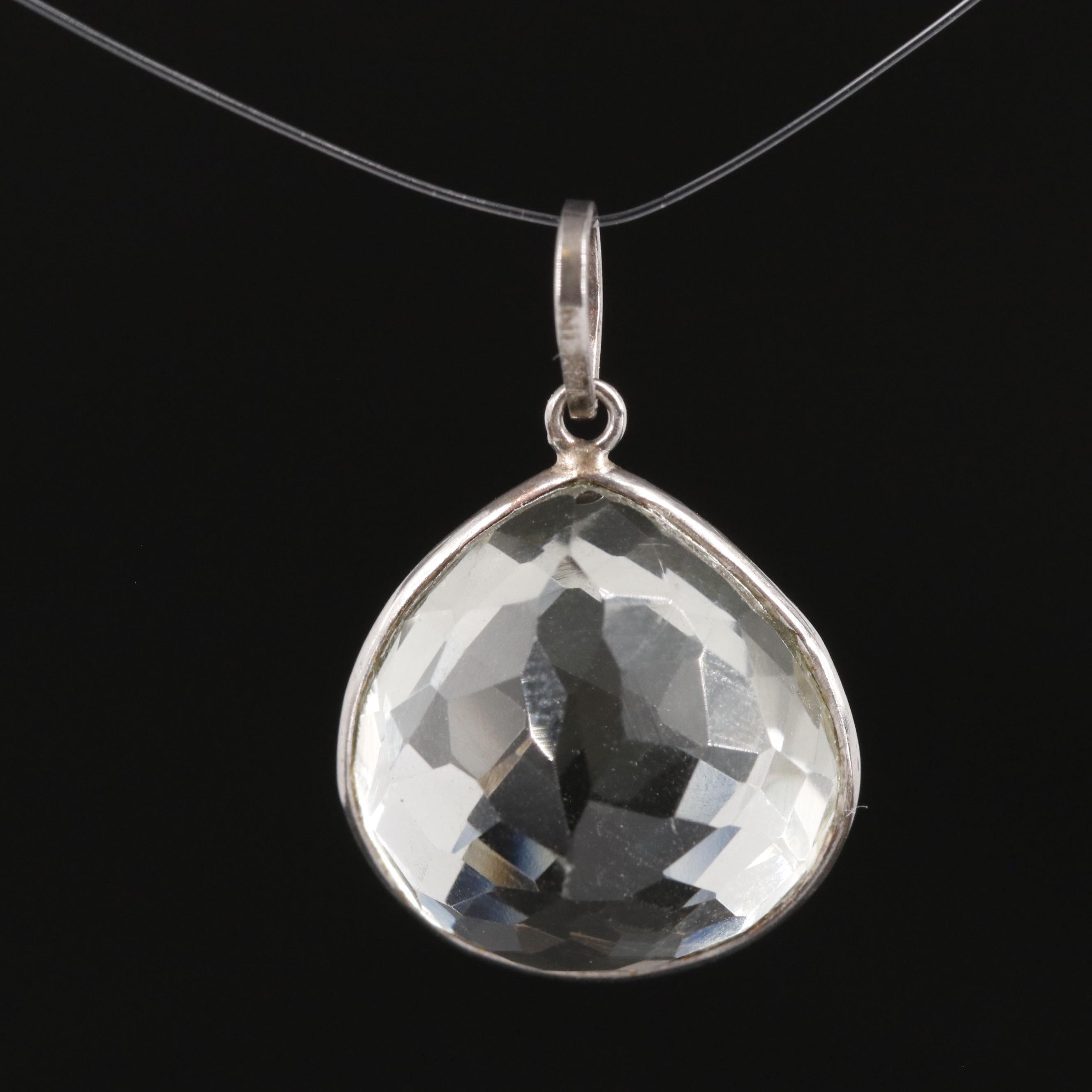 14K Prasiolite Pendant