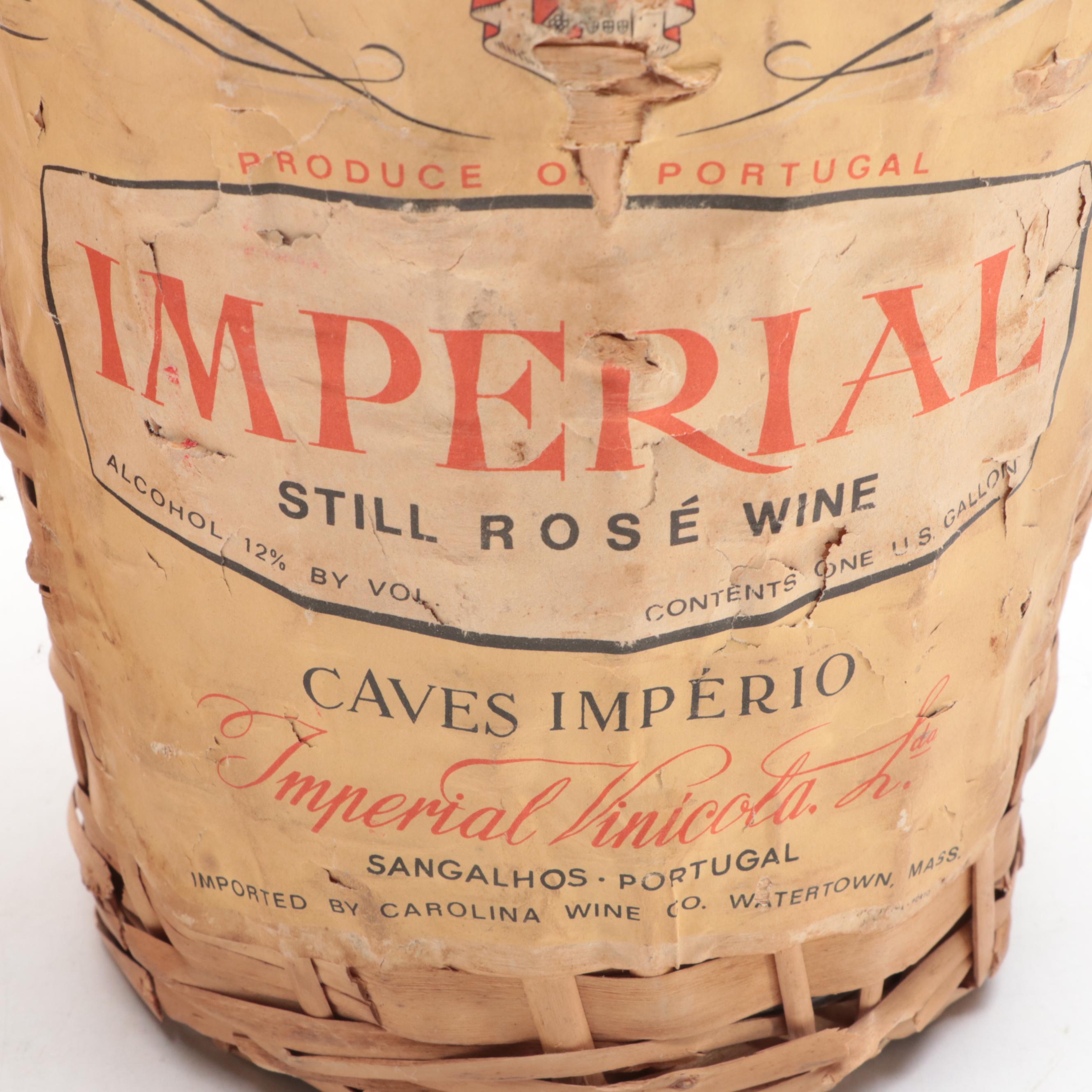 Woven Wine Jugs and Basket with Marble Tray and Champagne Sign