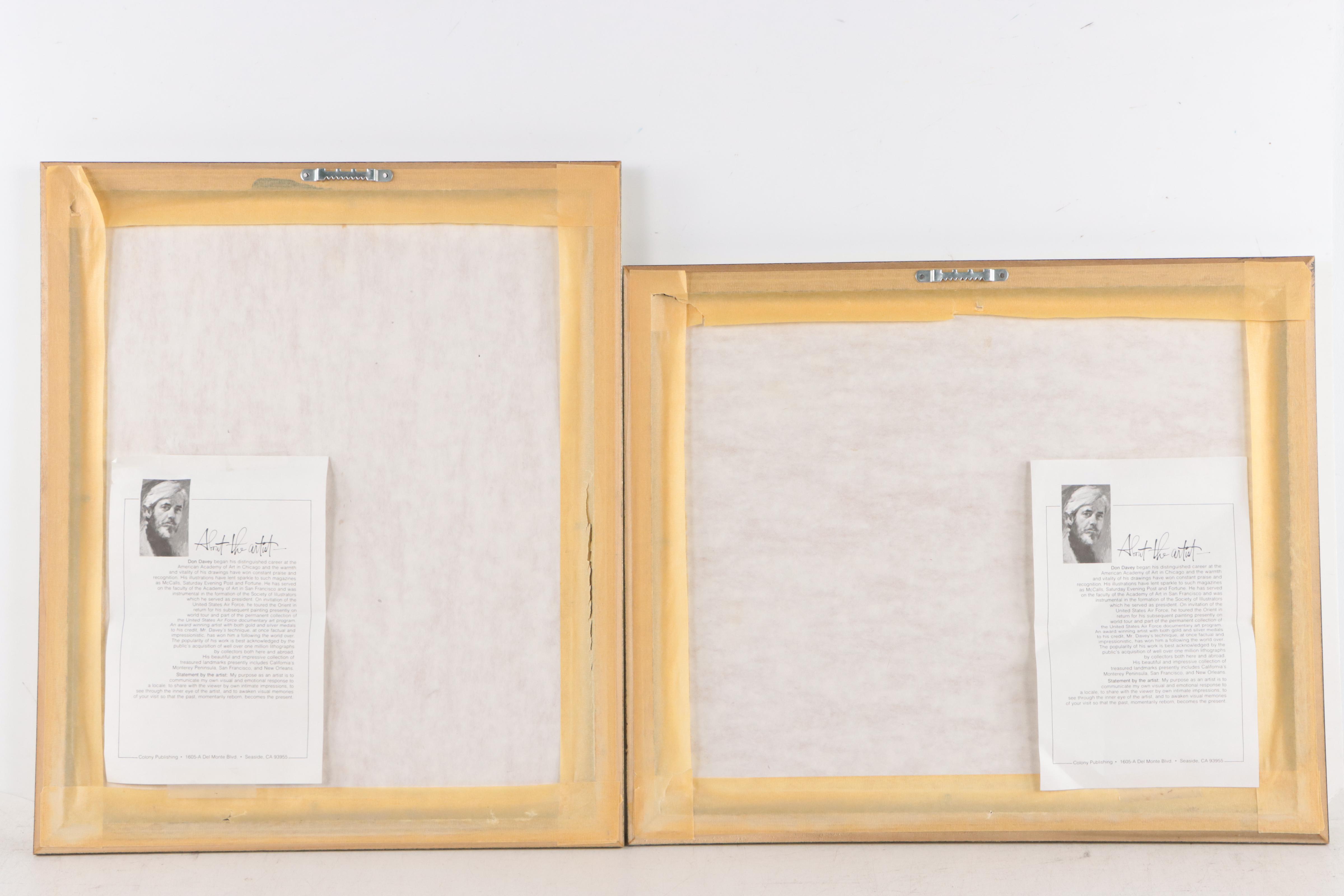 Halftone Prints of New Orleans Street Scene Don Davey