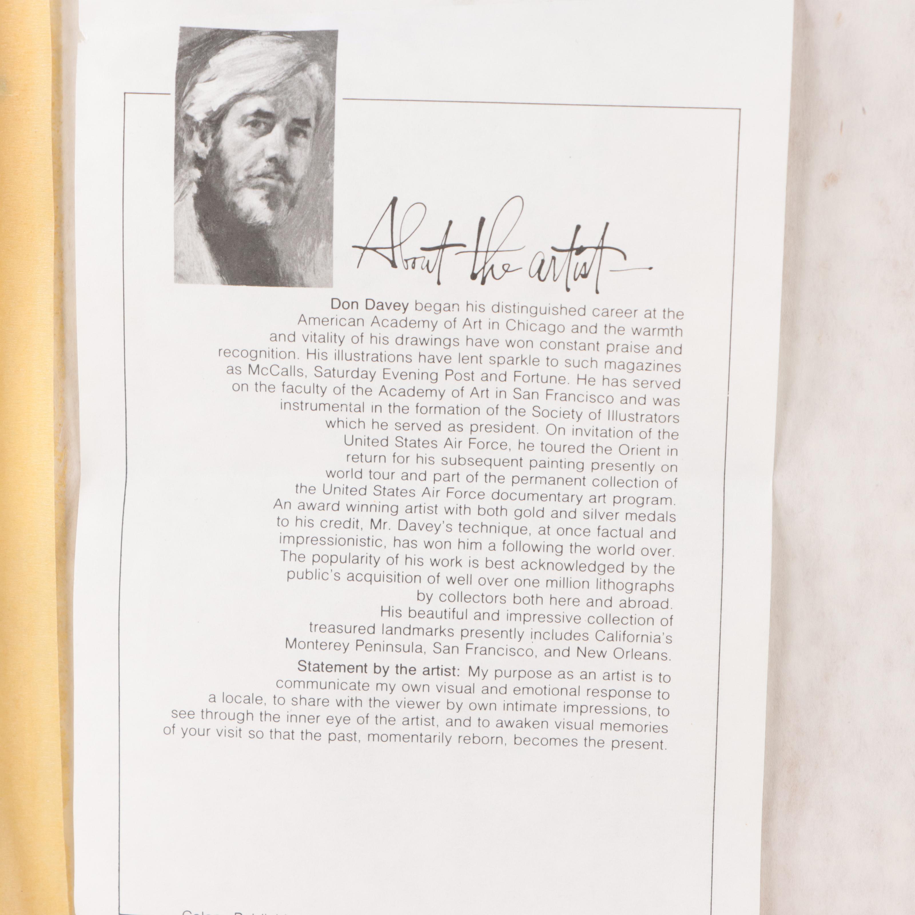 Halftone Prints of New Orleans Street Scene Don Davey