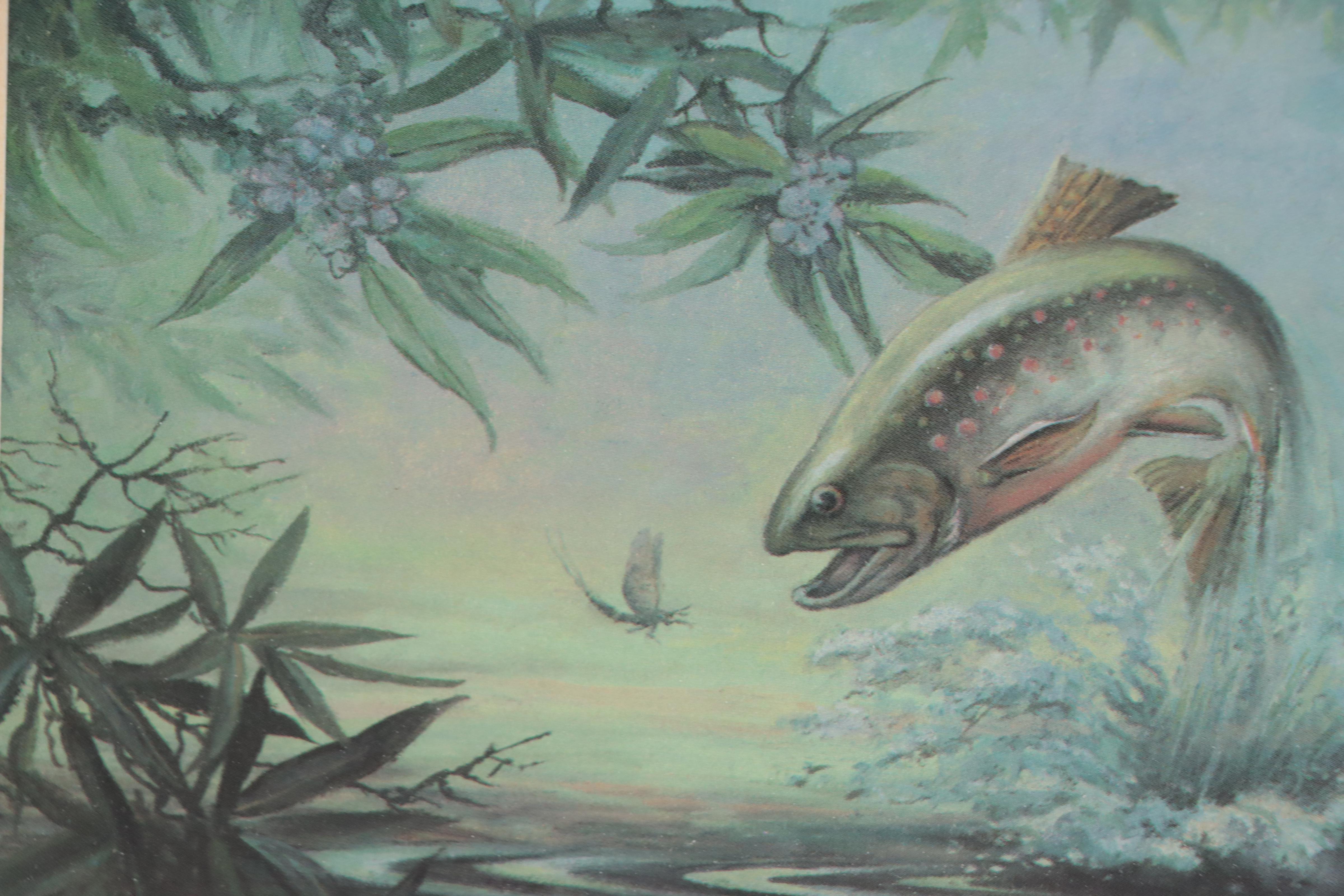 Fishing Themed Art Prints Including Daniel Rhodes "Baitcaster's 23rd Psalm"