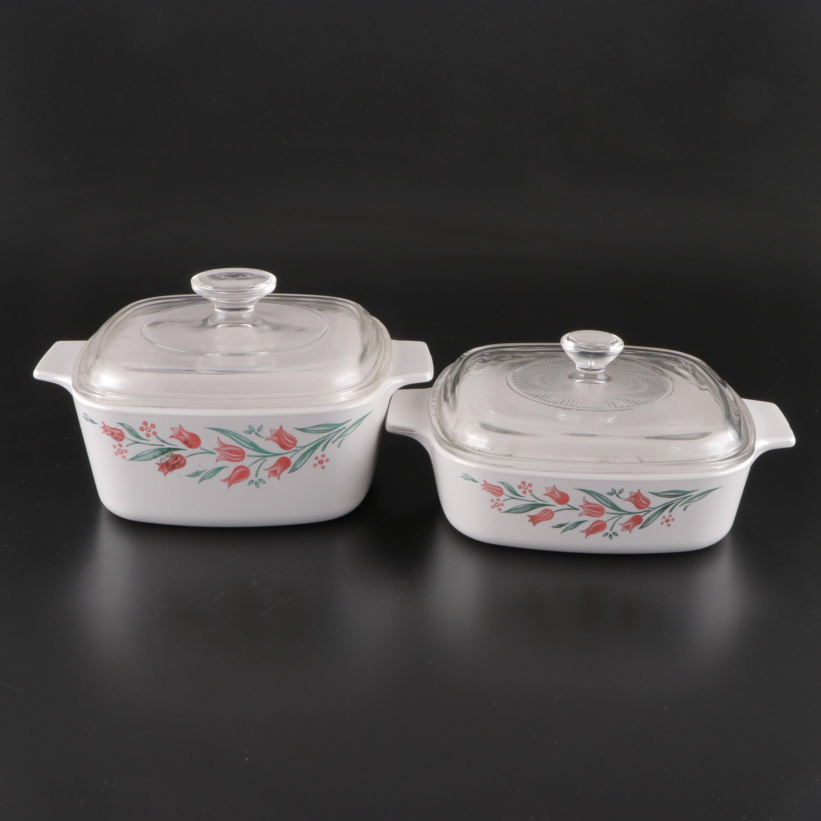 CorningWare "Rosemarie" Trio Set with "Spice O'Life" Casserole Dishes