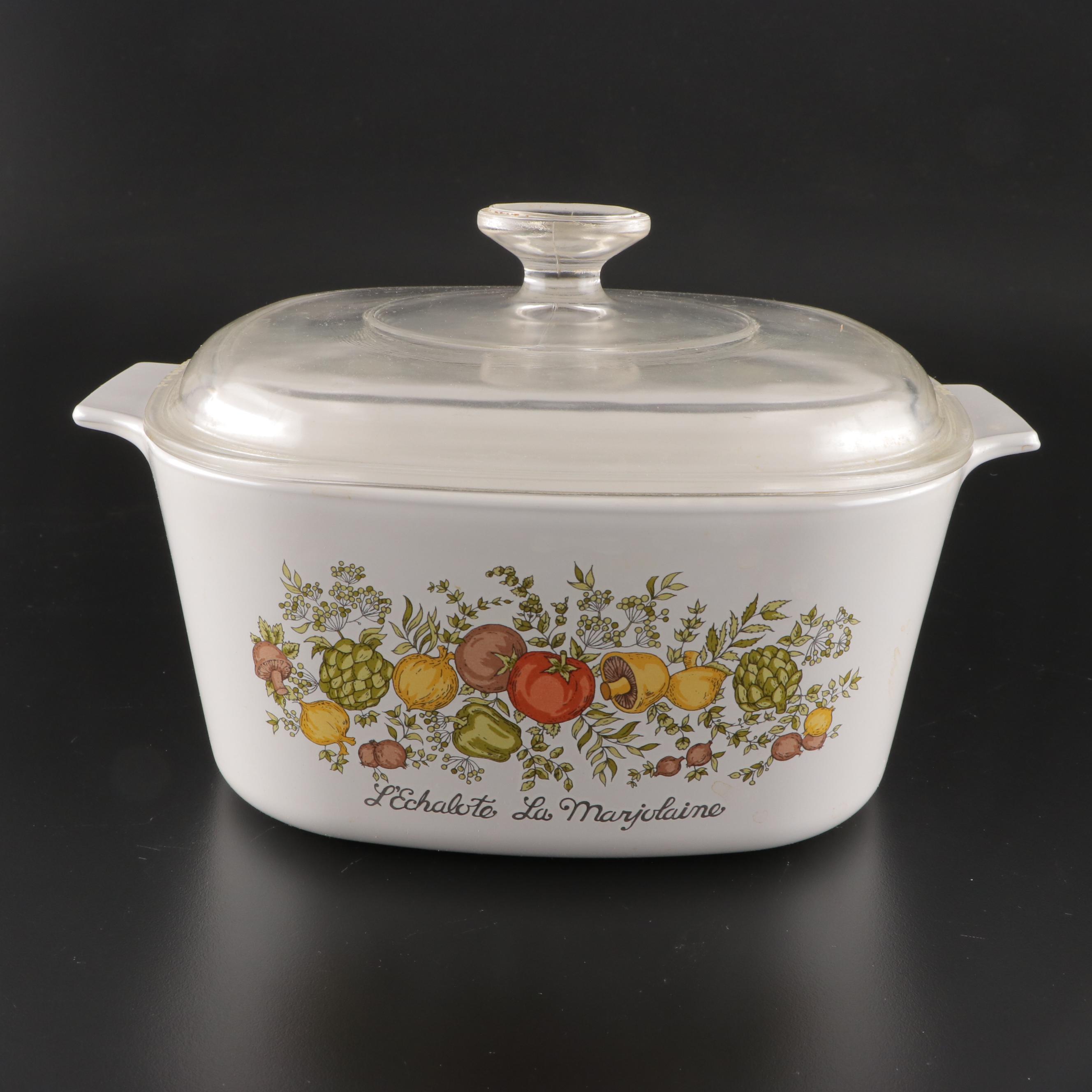 CorningWare "Rosemarie" Trio Set with "Spice O'Life" Casserole Dishes