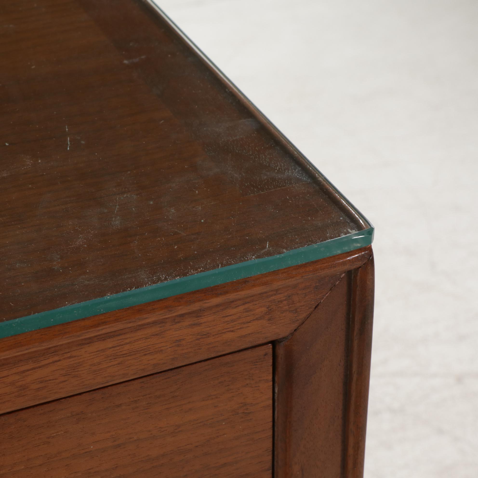 Mid Century Modern Mount Airy Janus Collection Walnut Chest of Drawers