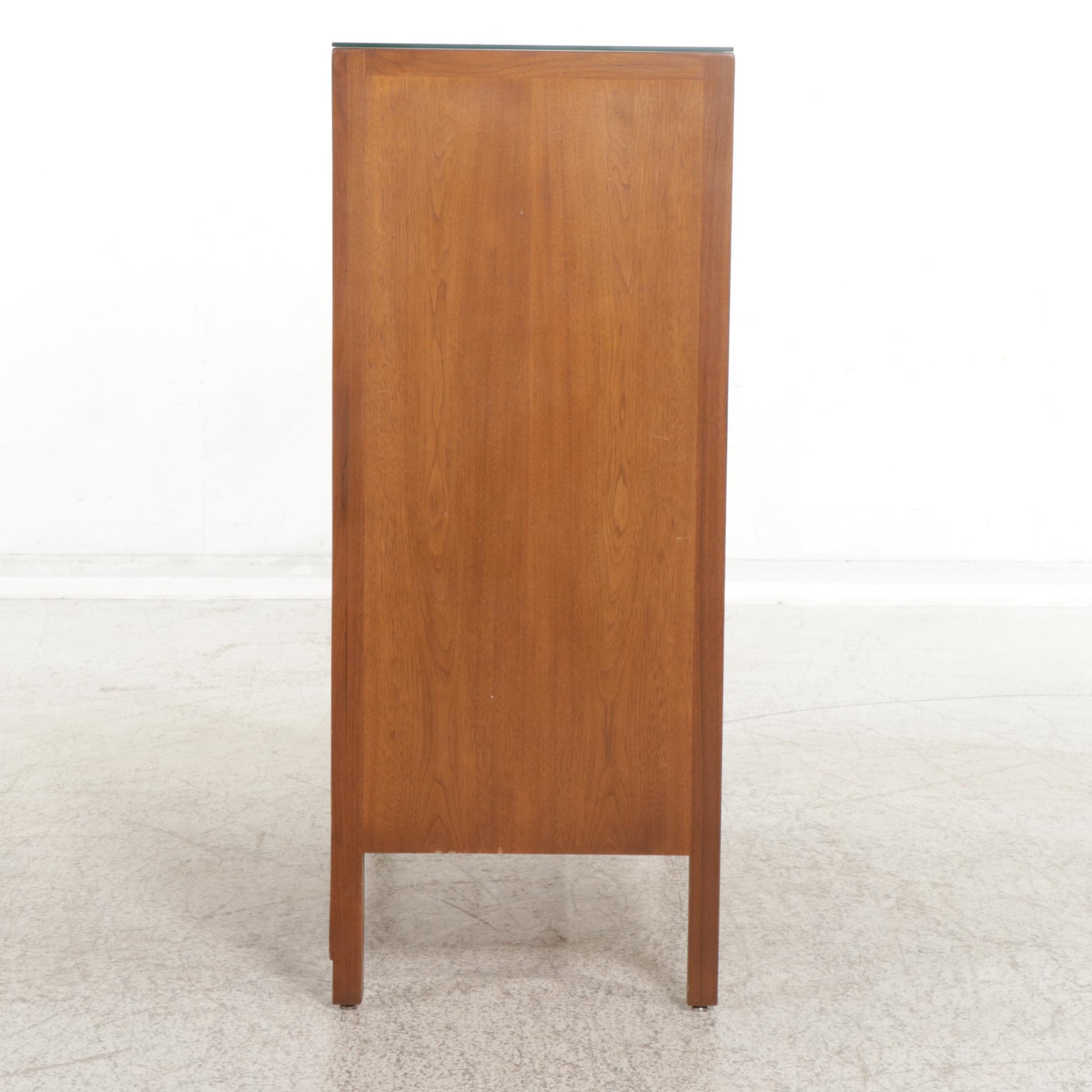 Mid Century Modern Mount Airy Janus Collection Walnut Chest of Drawers
