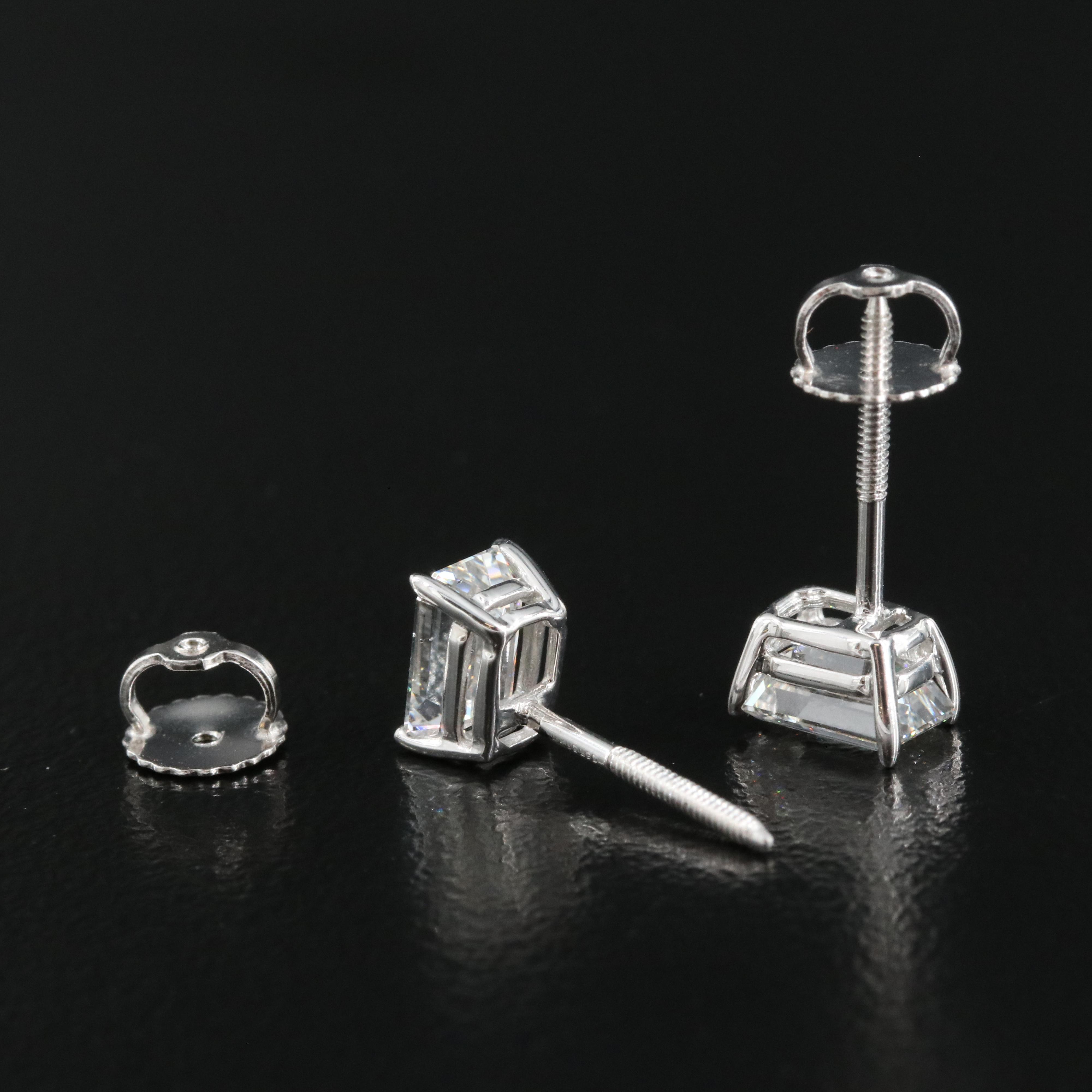 14K 1.36 CTW Lab Grown Diamond Earrings