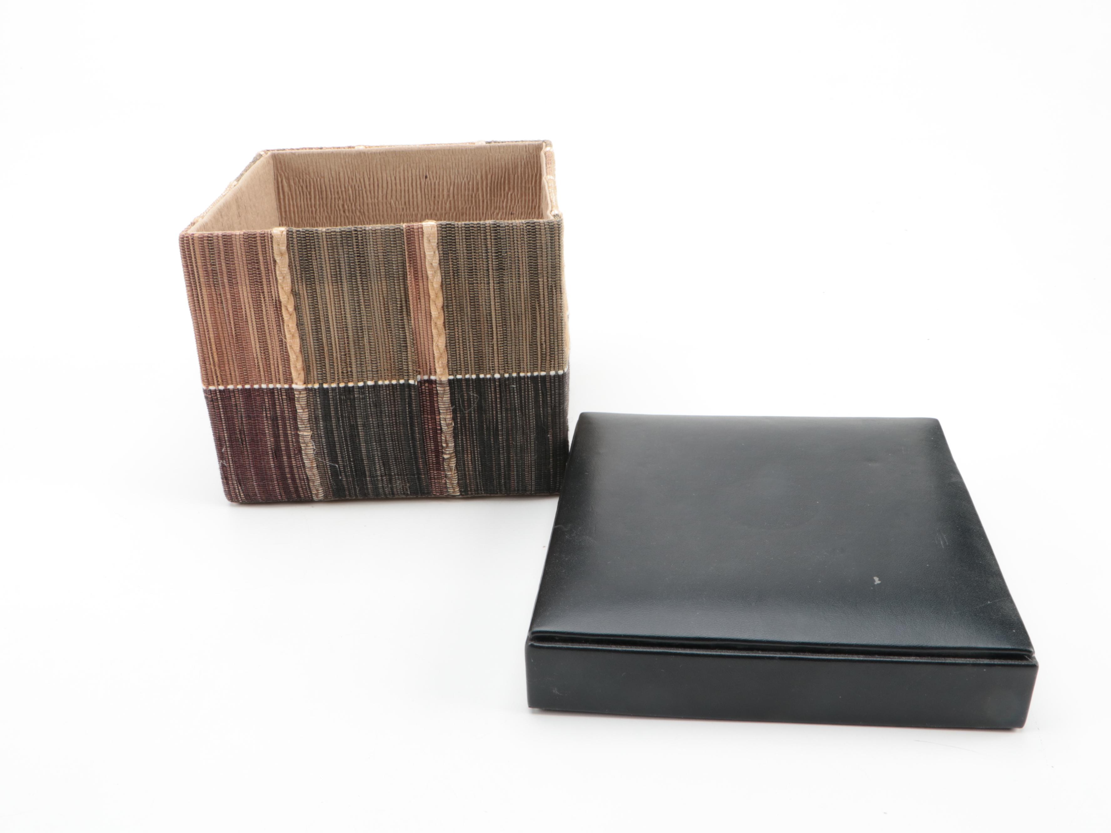 Mexican Maracas With Fiber Crafted Storage Box