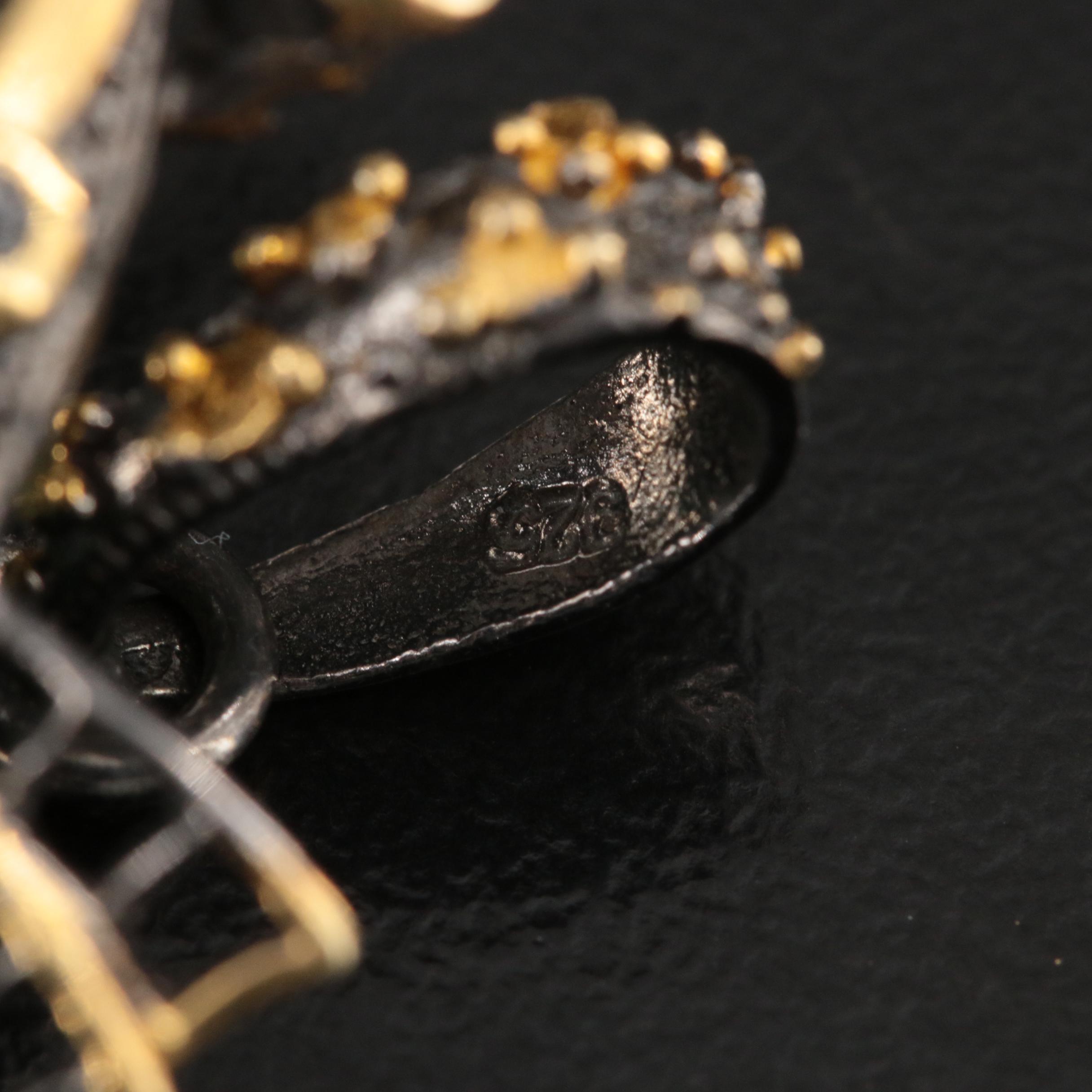 Sterling Agate, Emerald and Sapphire Swordfish Pendant