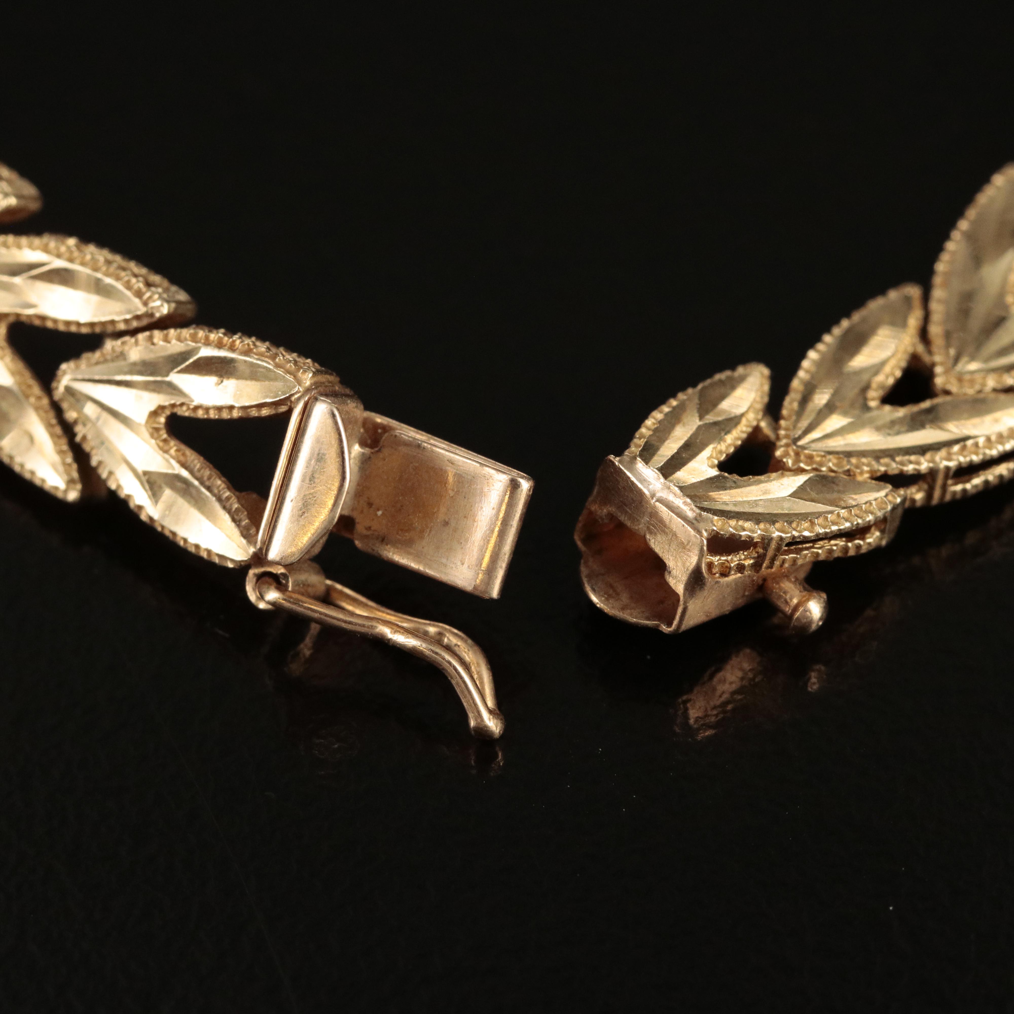 10K Fancy Link Bracelet