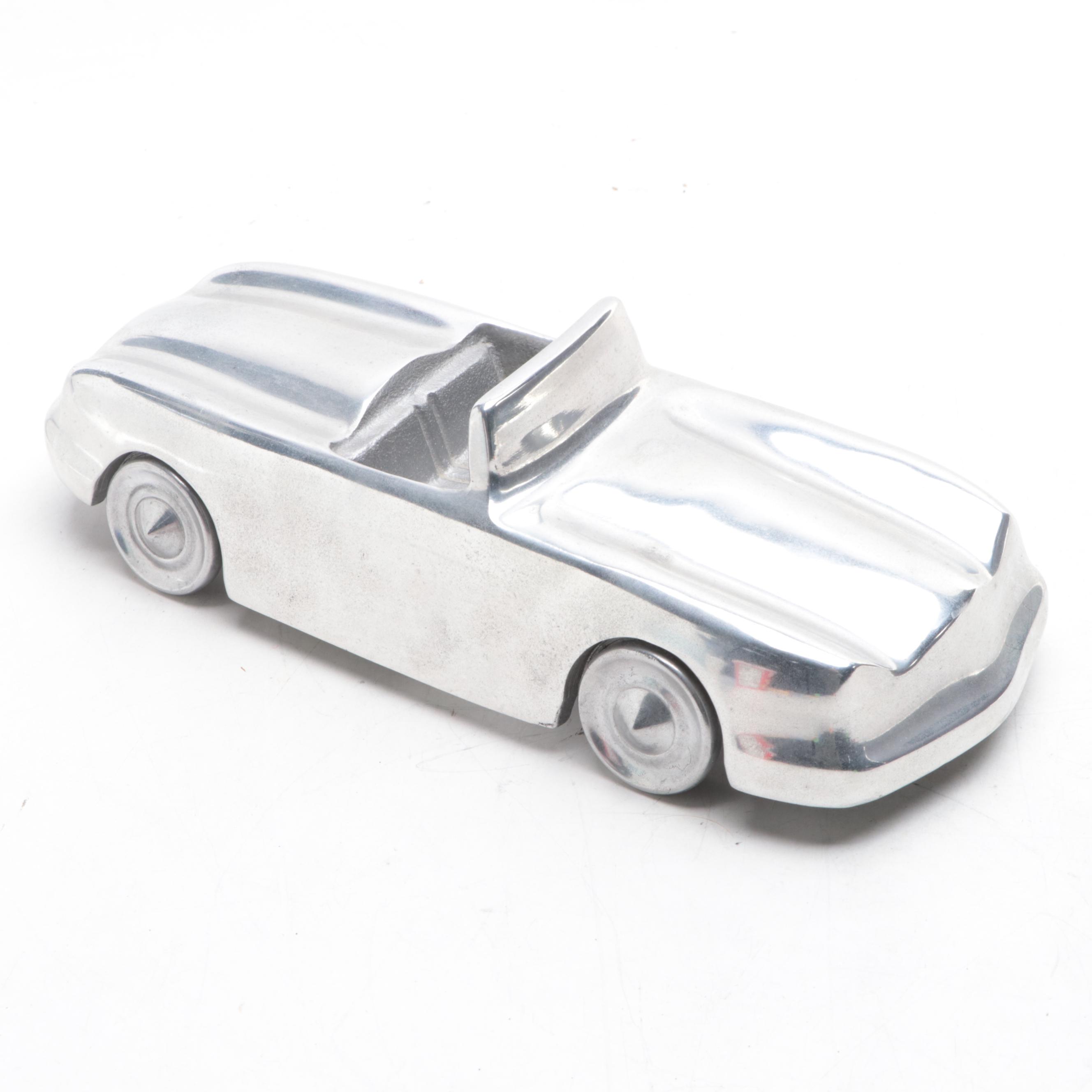 Chrysler Building Art Deco Skyscraper  and Car Cast Aluminum Figurines