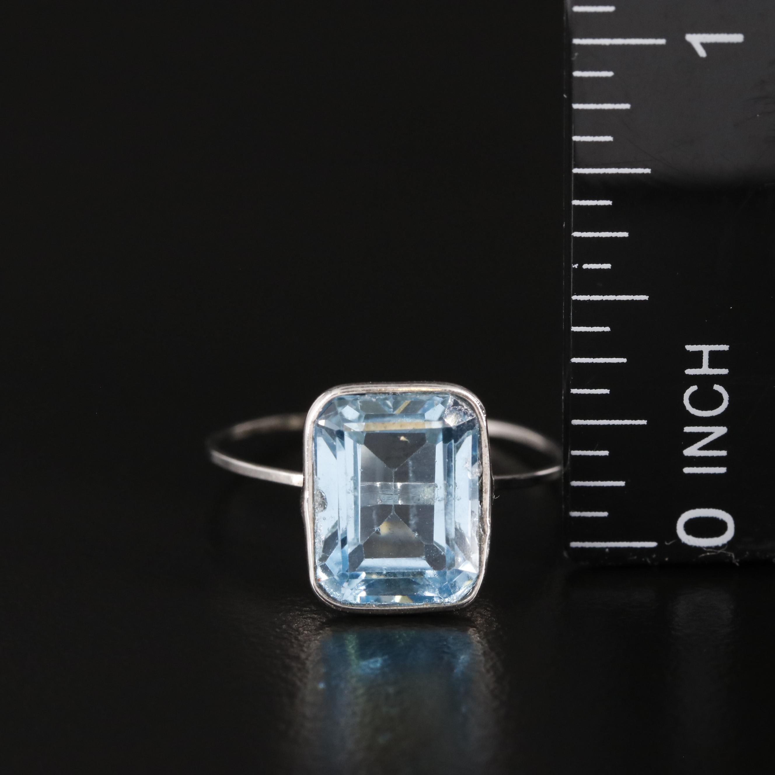 14K Blue Topaz Ring