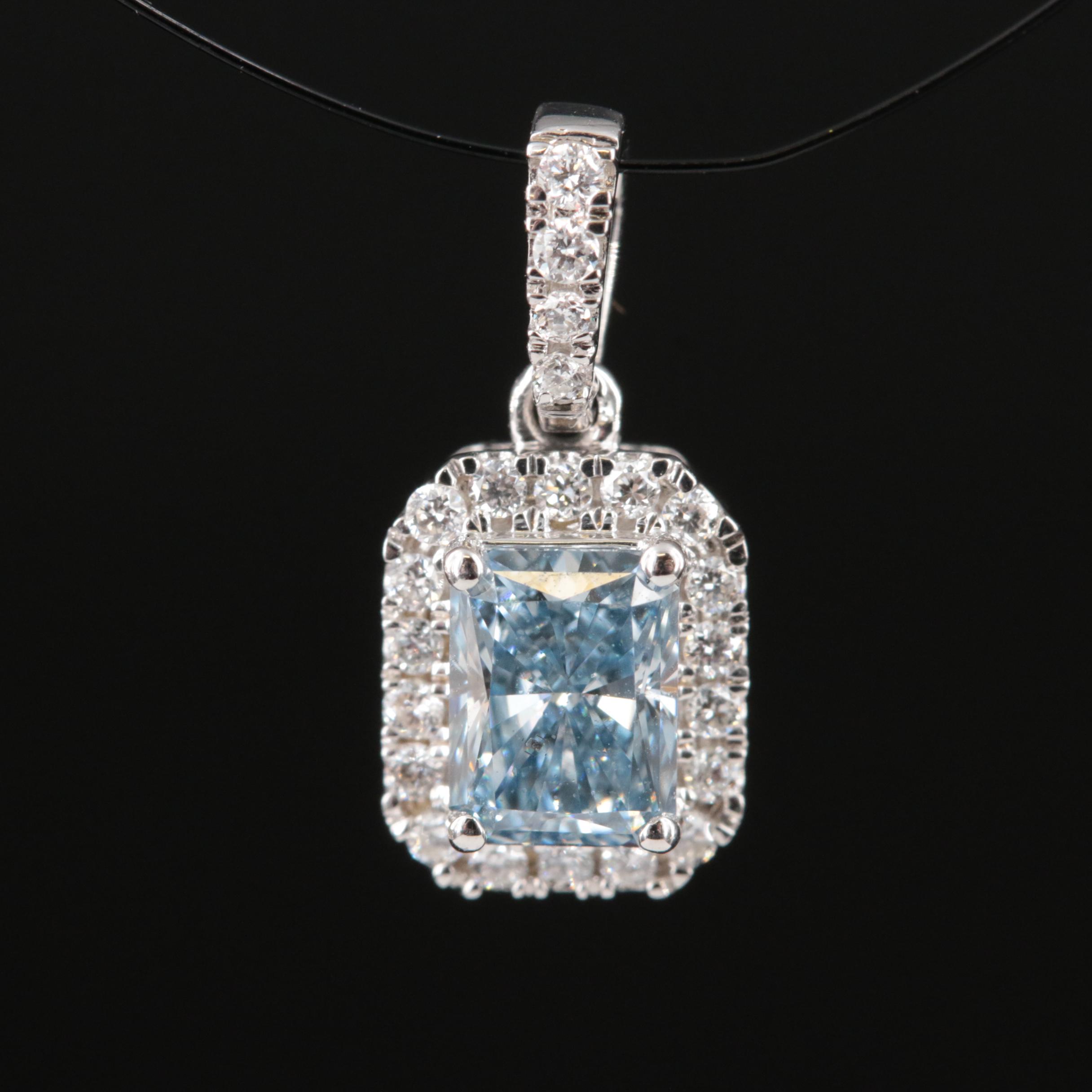 14K 0.59 CTW Lab Grown Diamond Pendant