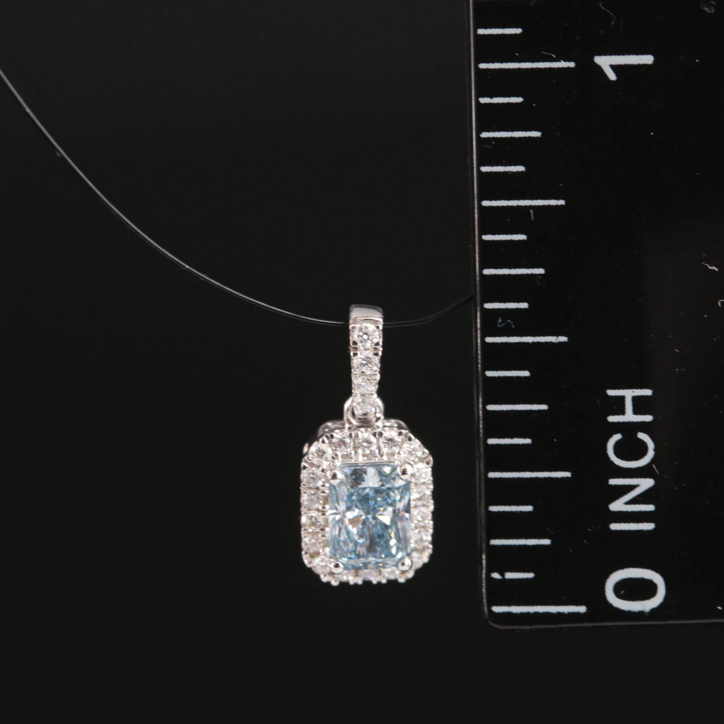 14K 0.59 CTW Lab Grown Diamond Pendant