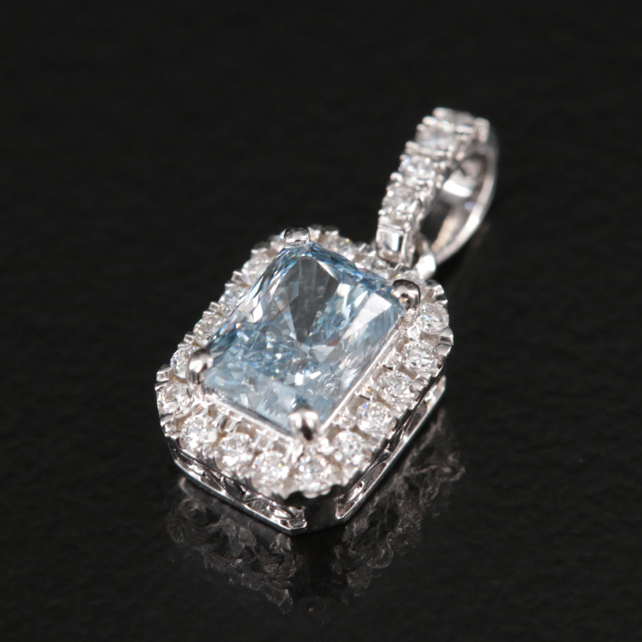 14K 0.59 CTW Lab Grown Diamond Pendant