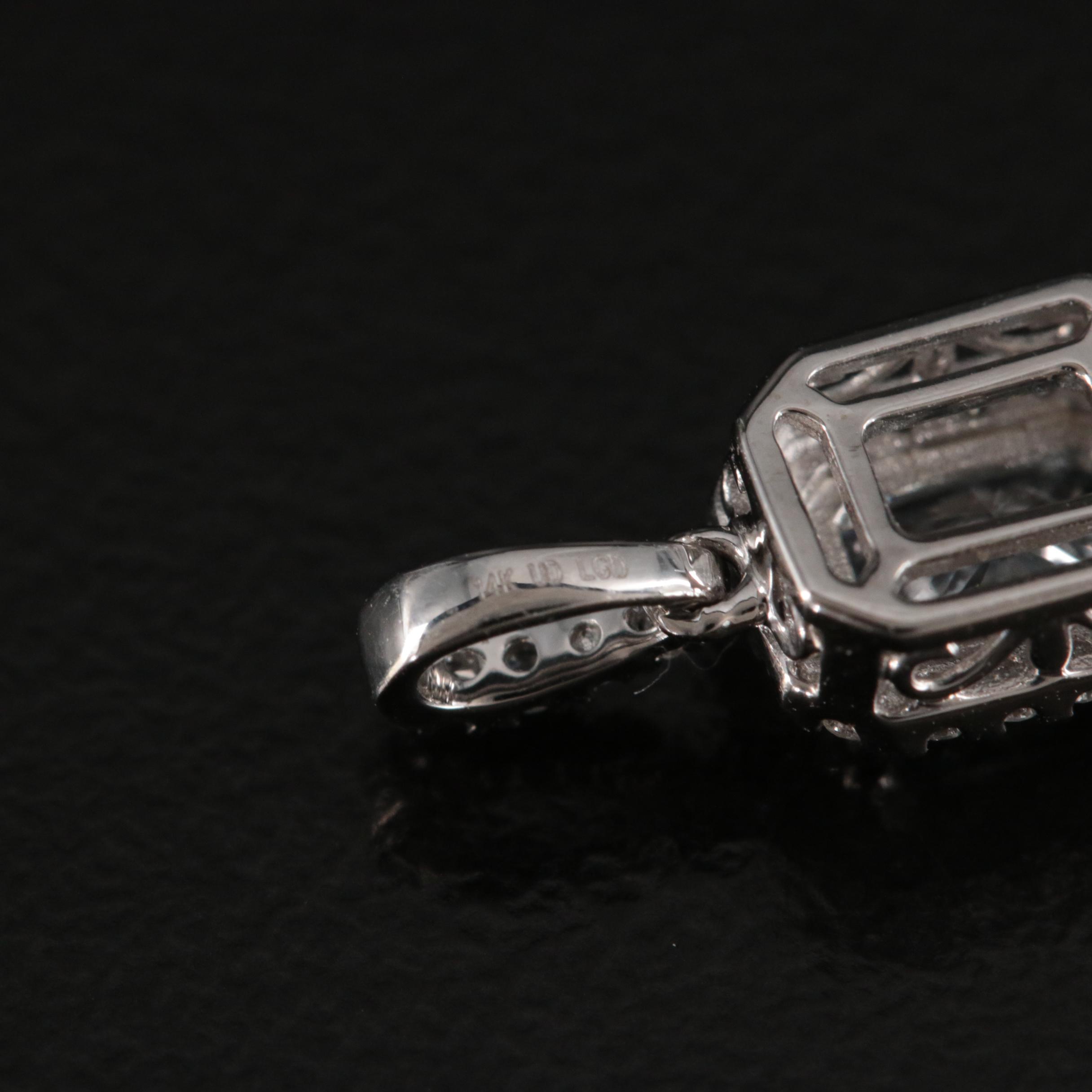 14K 0.59 CTW Lab Grown Diamond Pendant