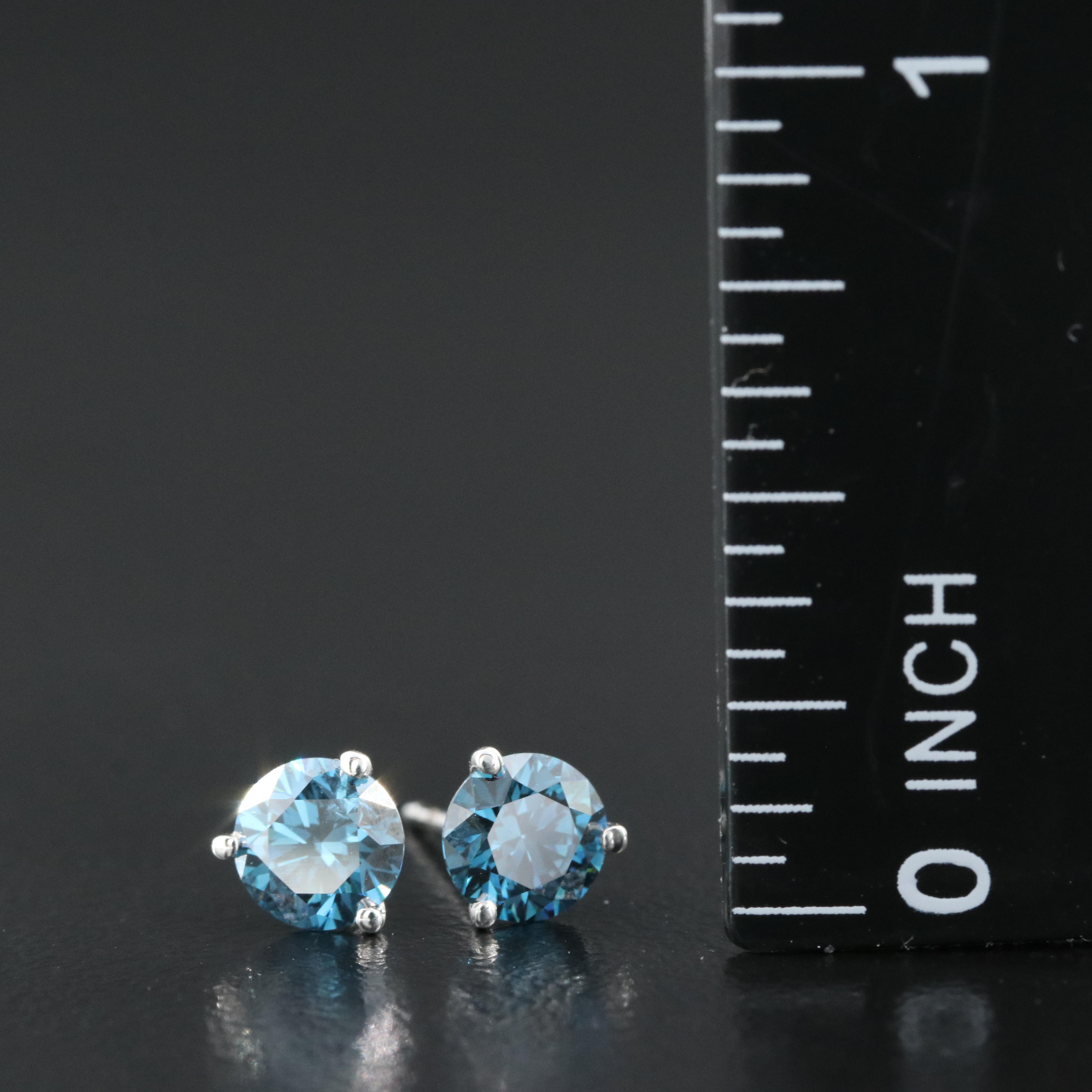 14K 1.04 CTW Lab Grown Diamond Stud Earrings