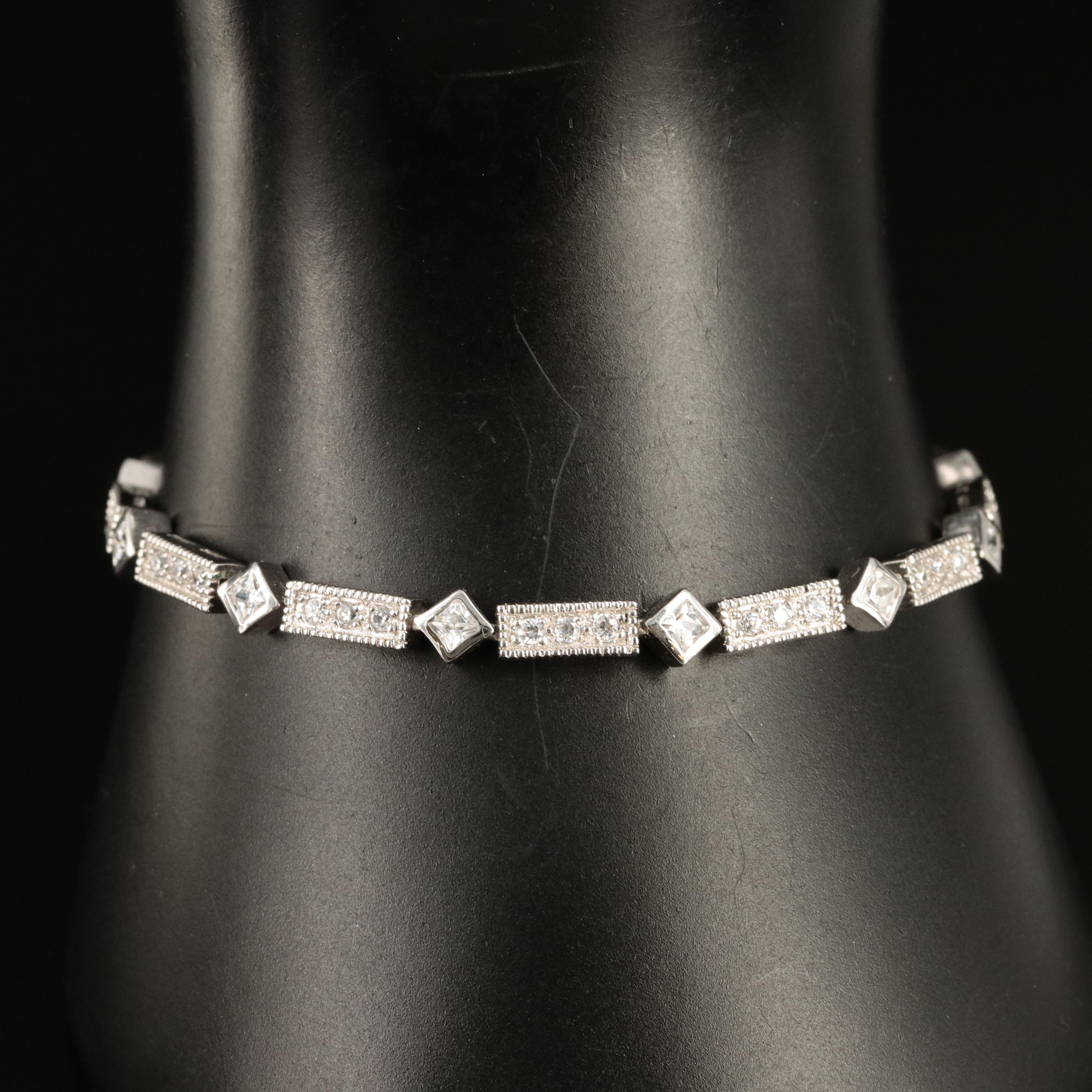 Sterling Cubic Zirconia Bracelet