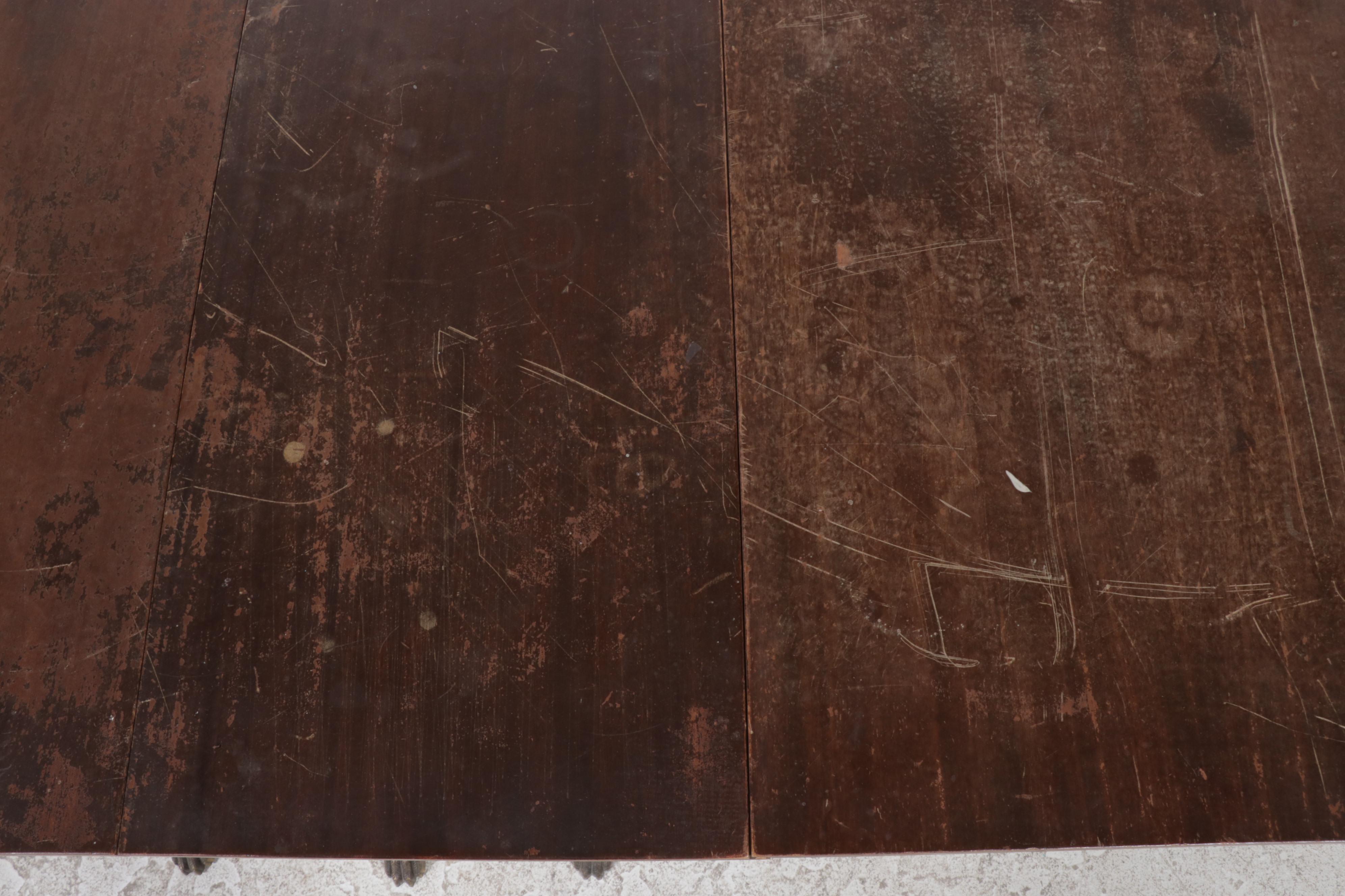 Four-Piece Classical Style Mahogany-Stained Dining Set, 20th Century