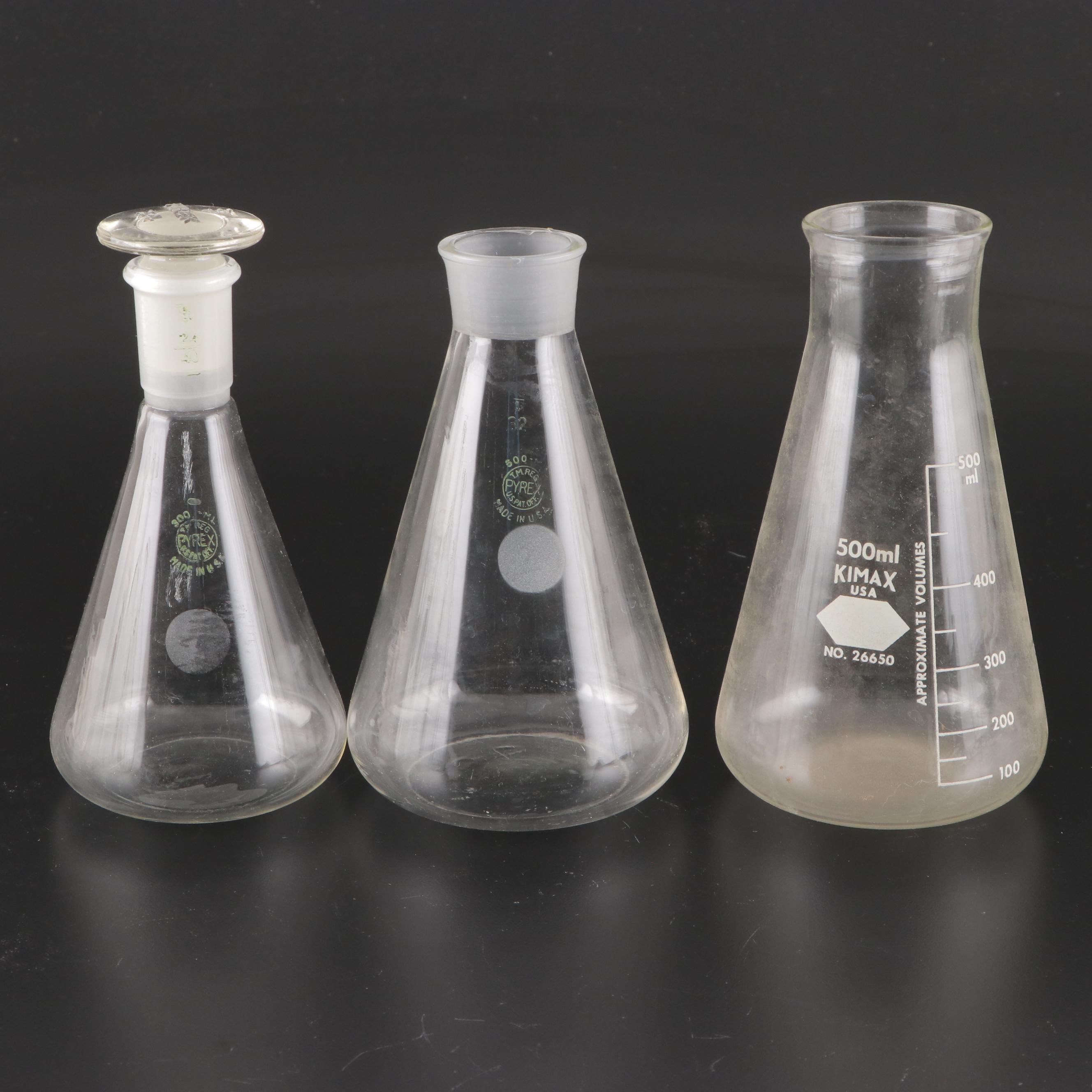 Pyrex, Kimax and Kimble Beakers, Jars and More Laboratory Glassware