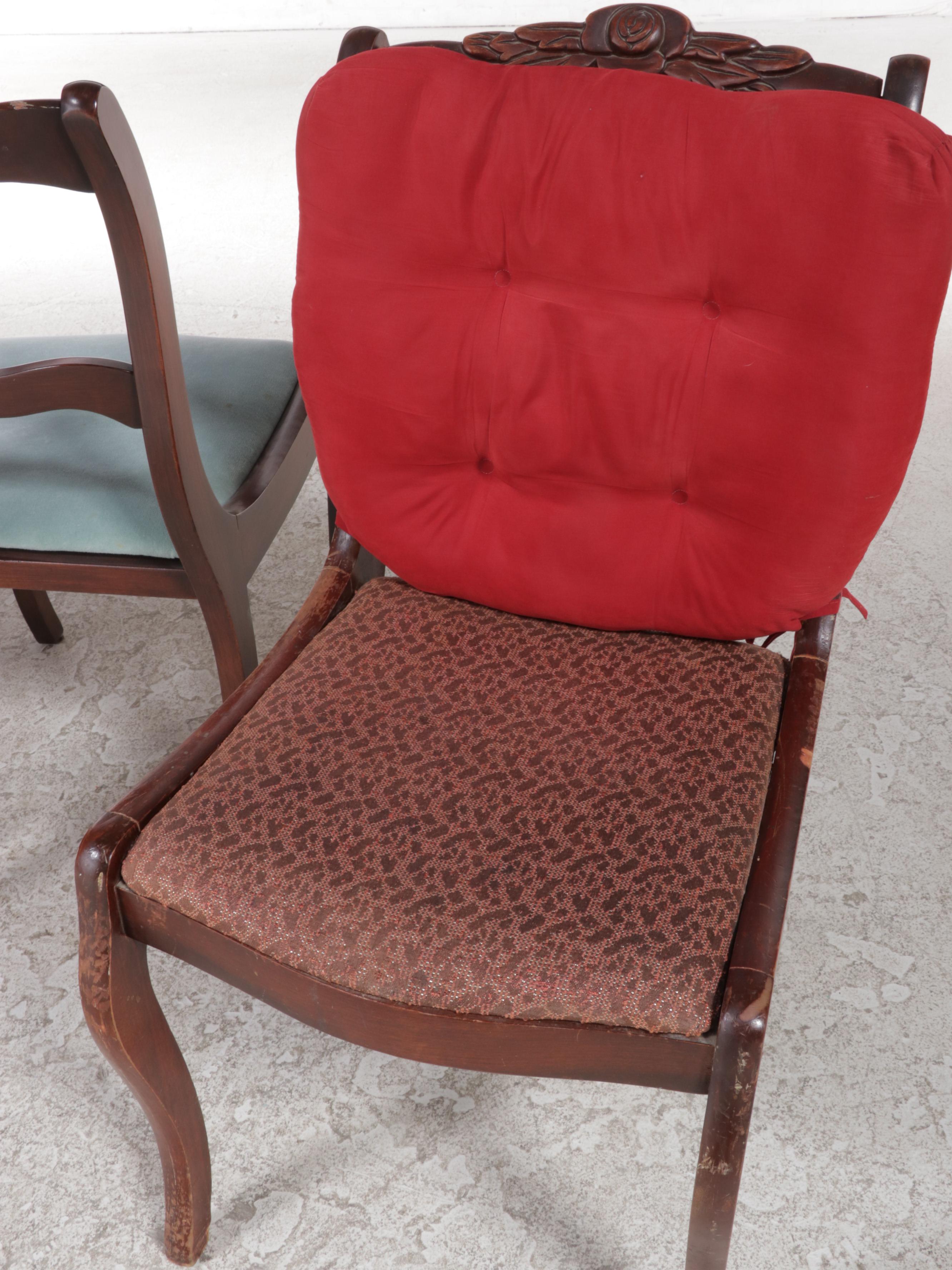 Four-Piece Classical Style Mahogany-Stained Dining Set, 20th Century