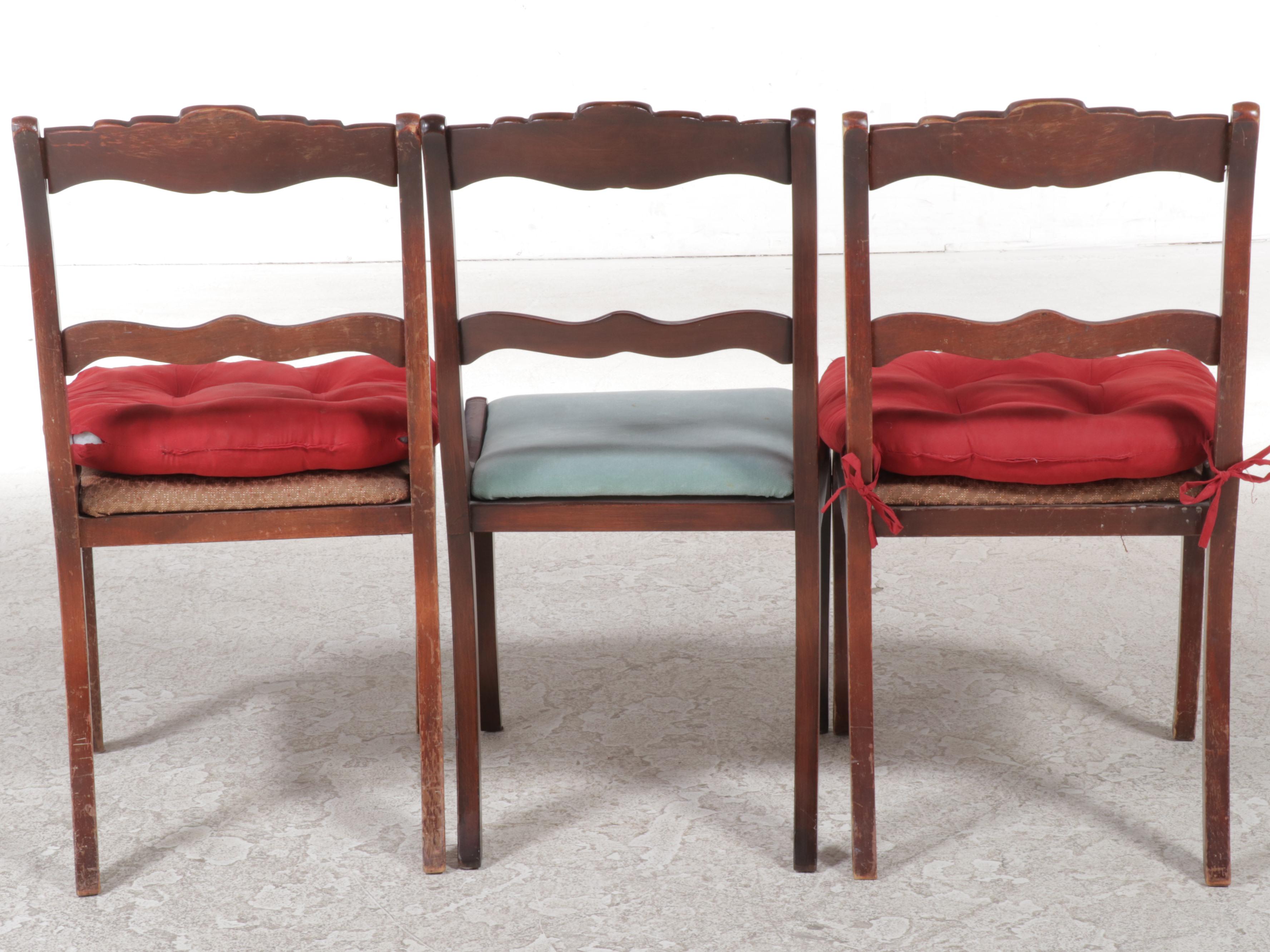 Four-Piece Classical Style Mahogany-Stained Dining Set, 20th Century