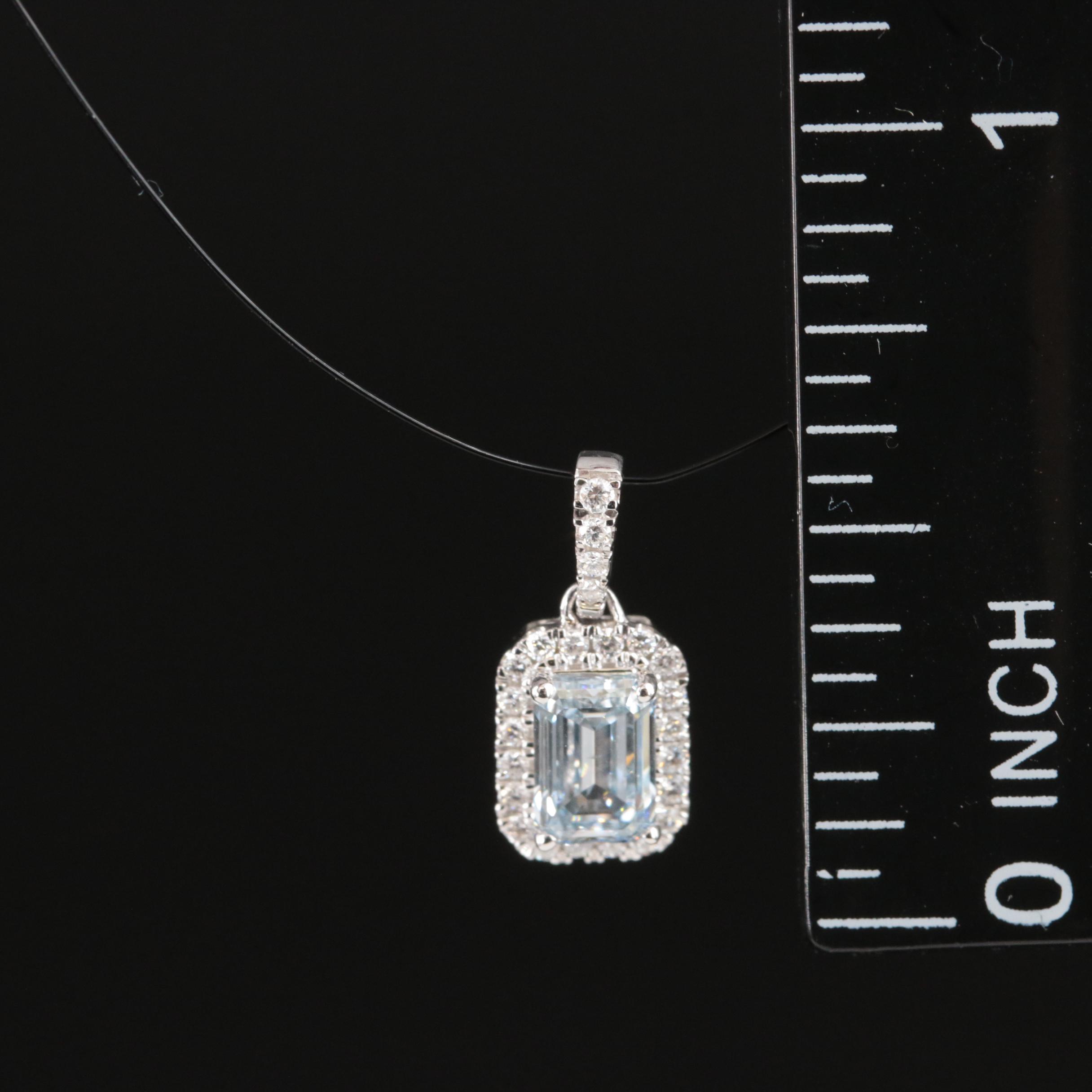 14K 0.65 CTW Lab Grown Diamond Pendant