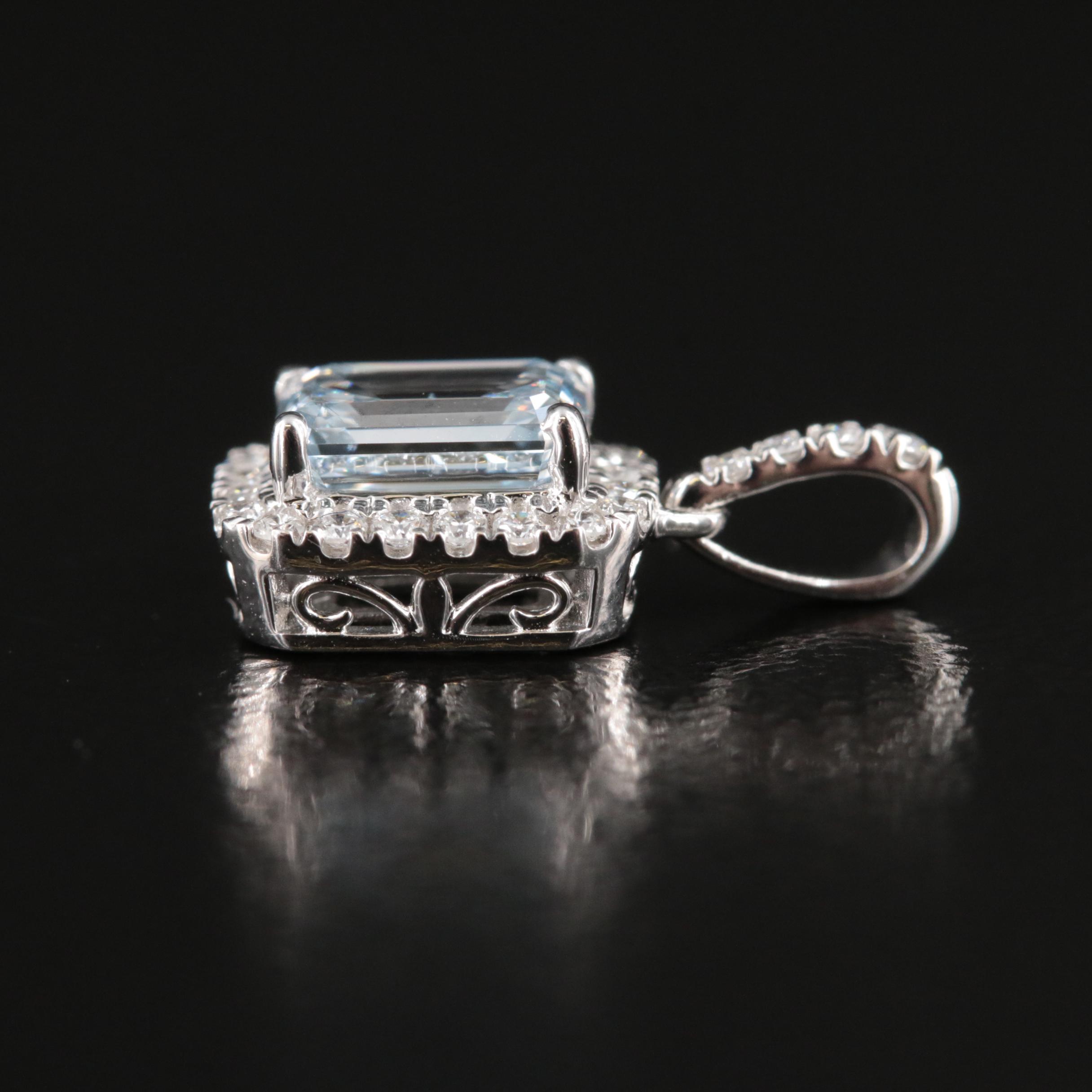 14K 0.65 CTW Lab Grown Diamond Pendant