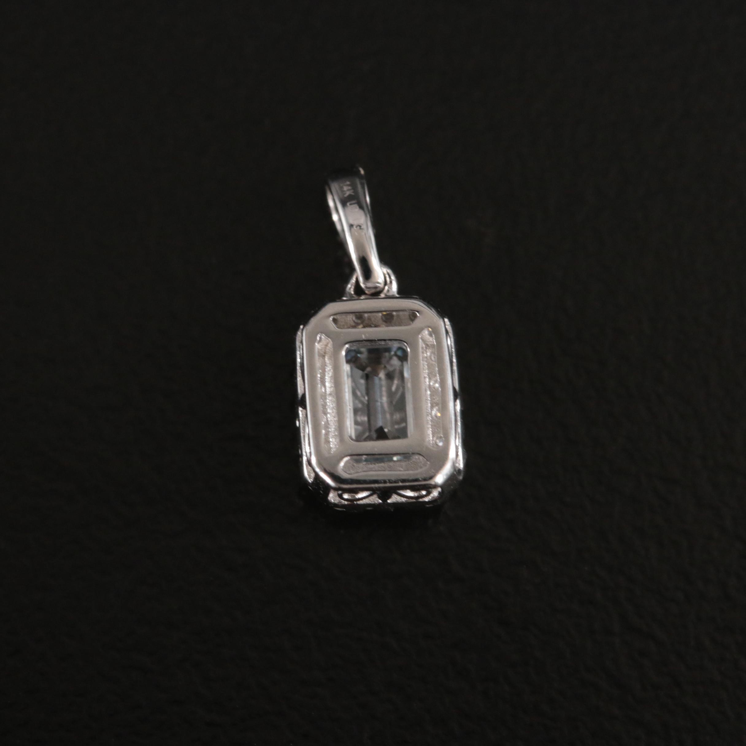 14K 0.65 CTW Lab Grown Diamond Pendant