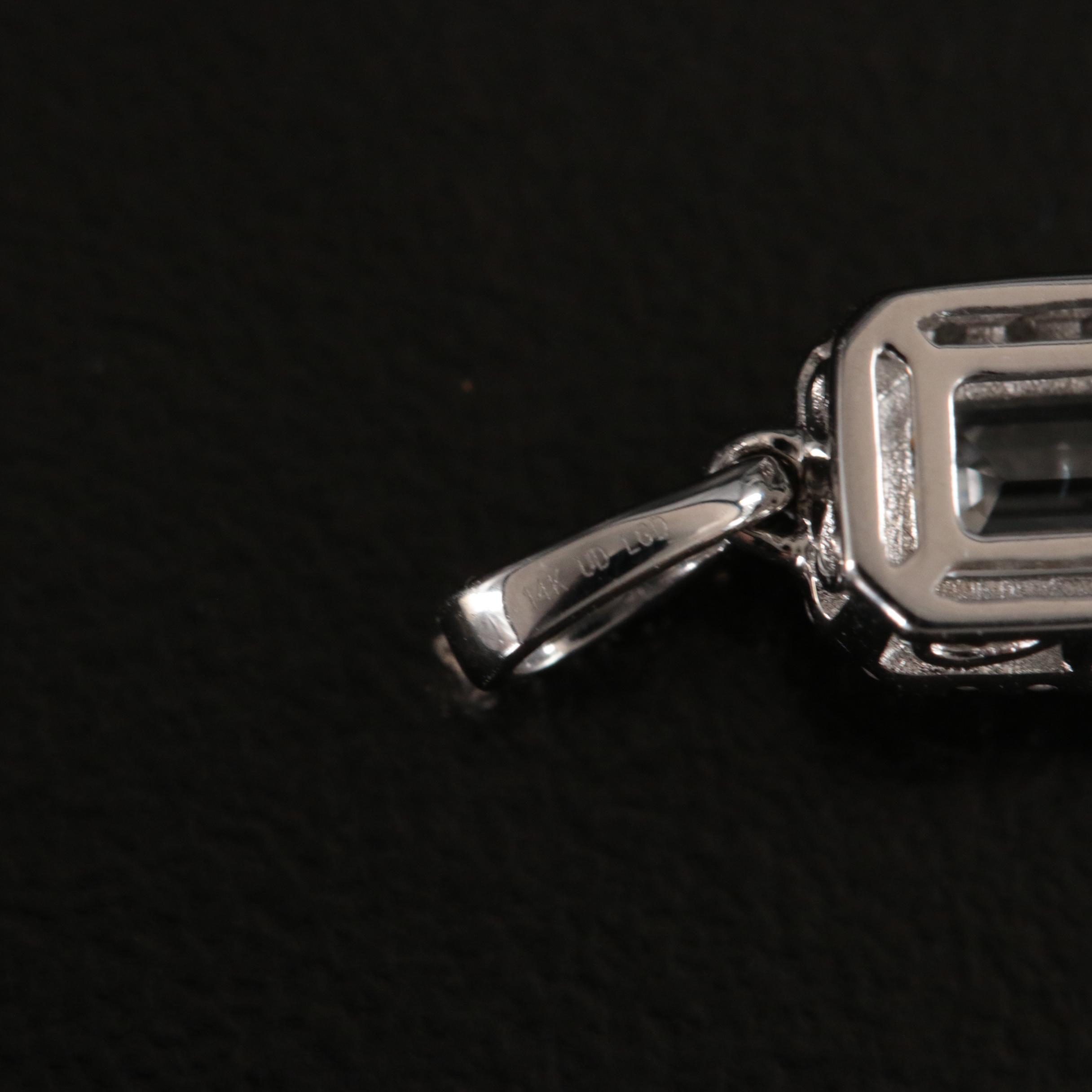 14K 0.65 CTW Lab Grown Diamond Pendant