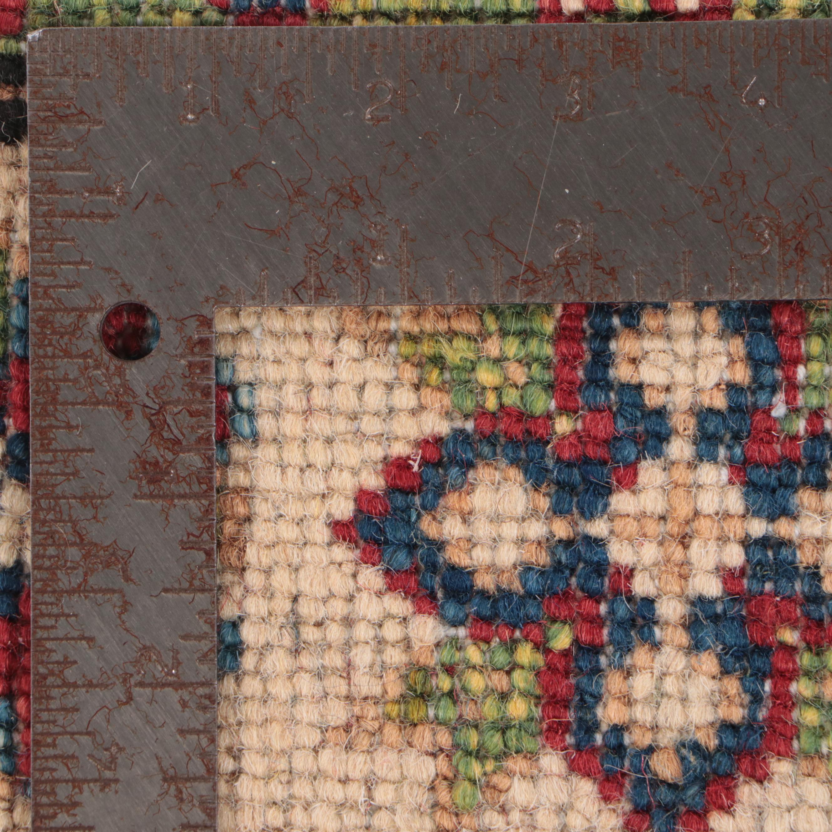 2'8 x 9'9 Hand-Knotted Pakistani Kazak Carpet Runner