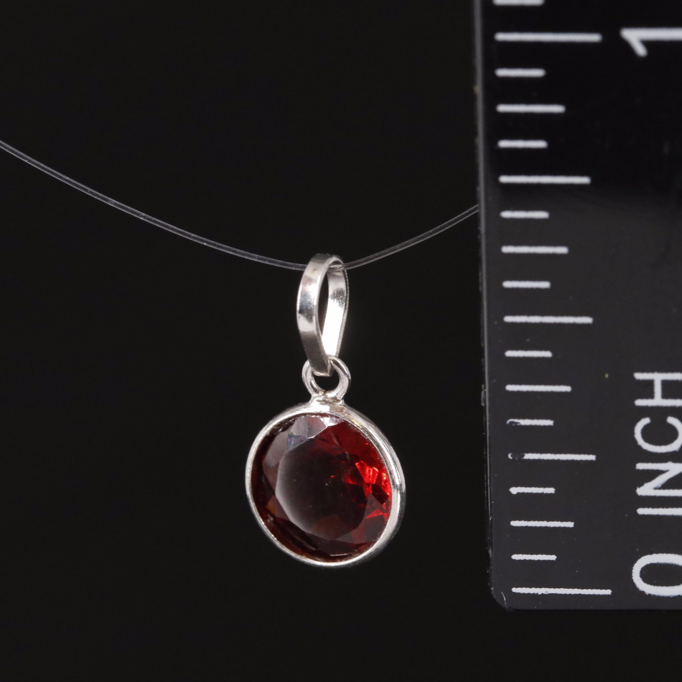 14K Garnet Pendant