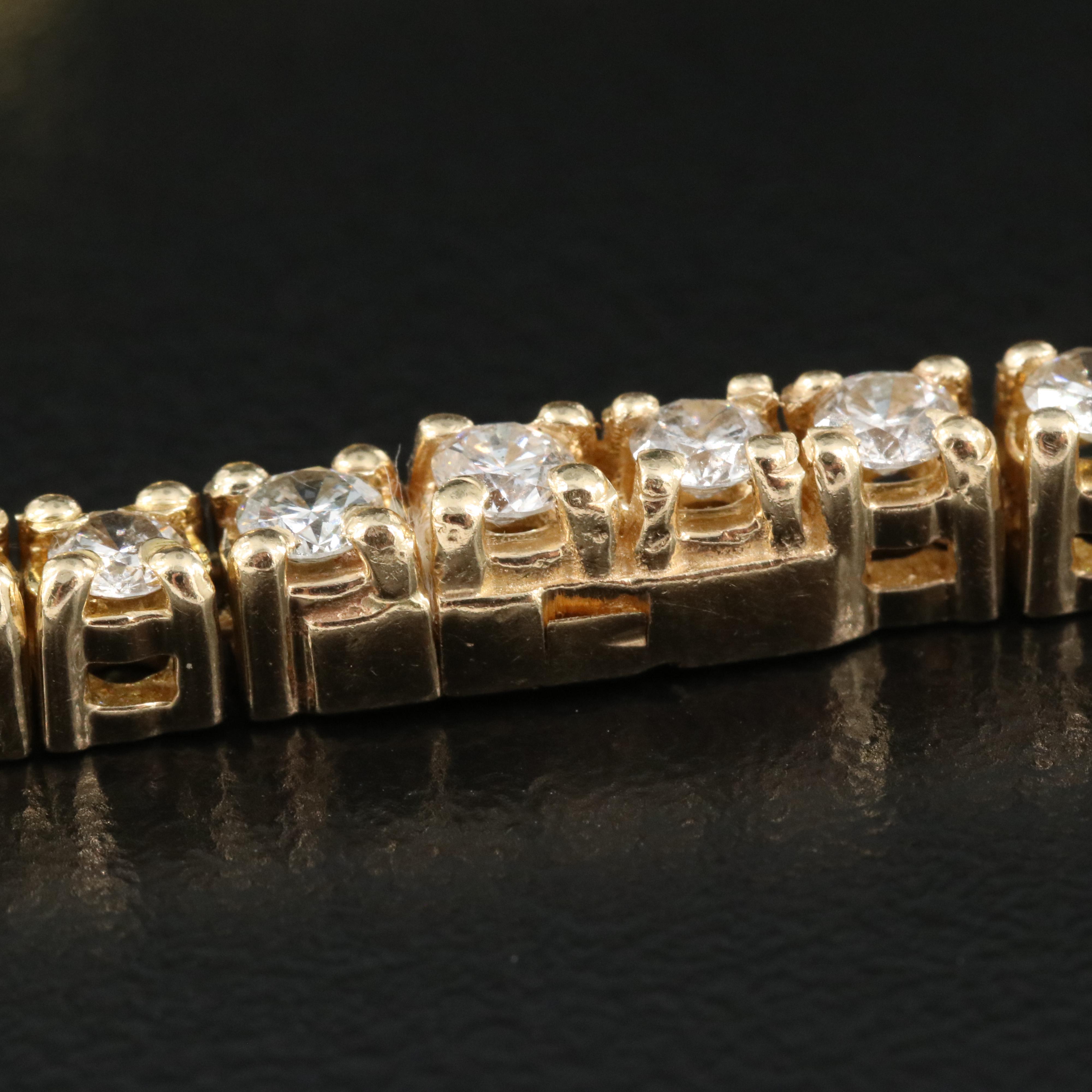 14K 18.28 CTW Diamond Rivière Necklace