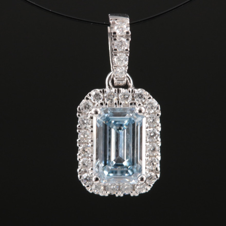 14K 0.65 CTW Lab Grown Diamond Pendant