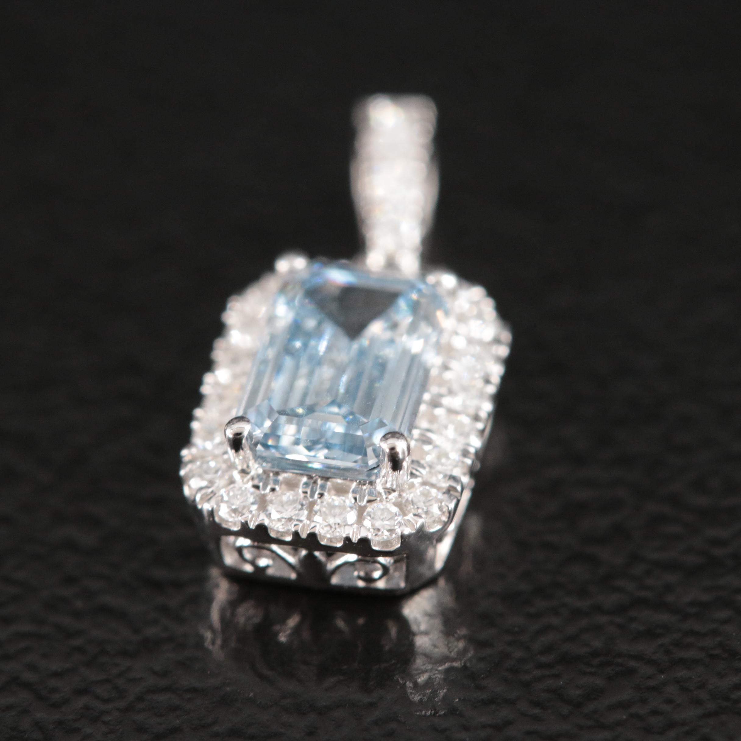 14K 0.65 CTW Lab Grown Diamond Pendant