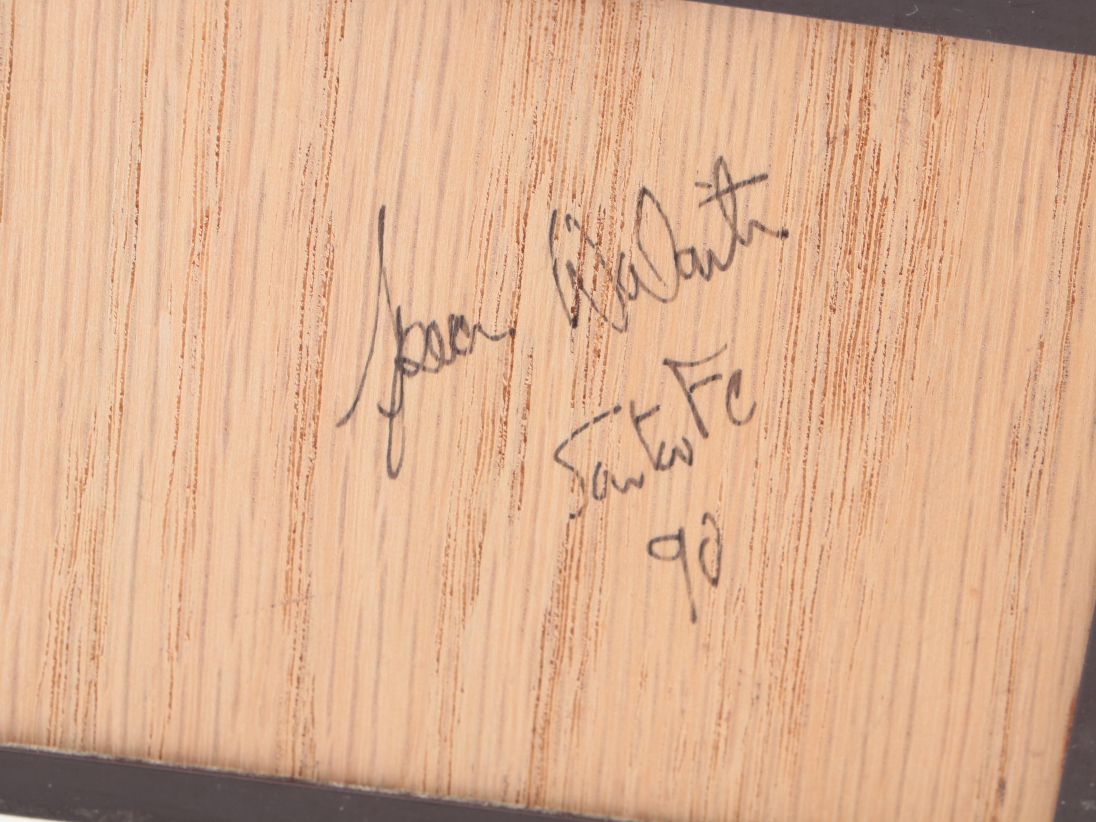 Handmade Southwestern Style Wooden Trinket Boxes, Tokens, German Olympic Coin