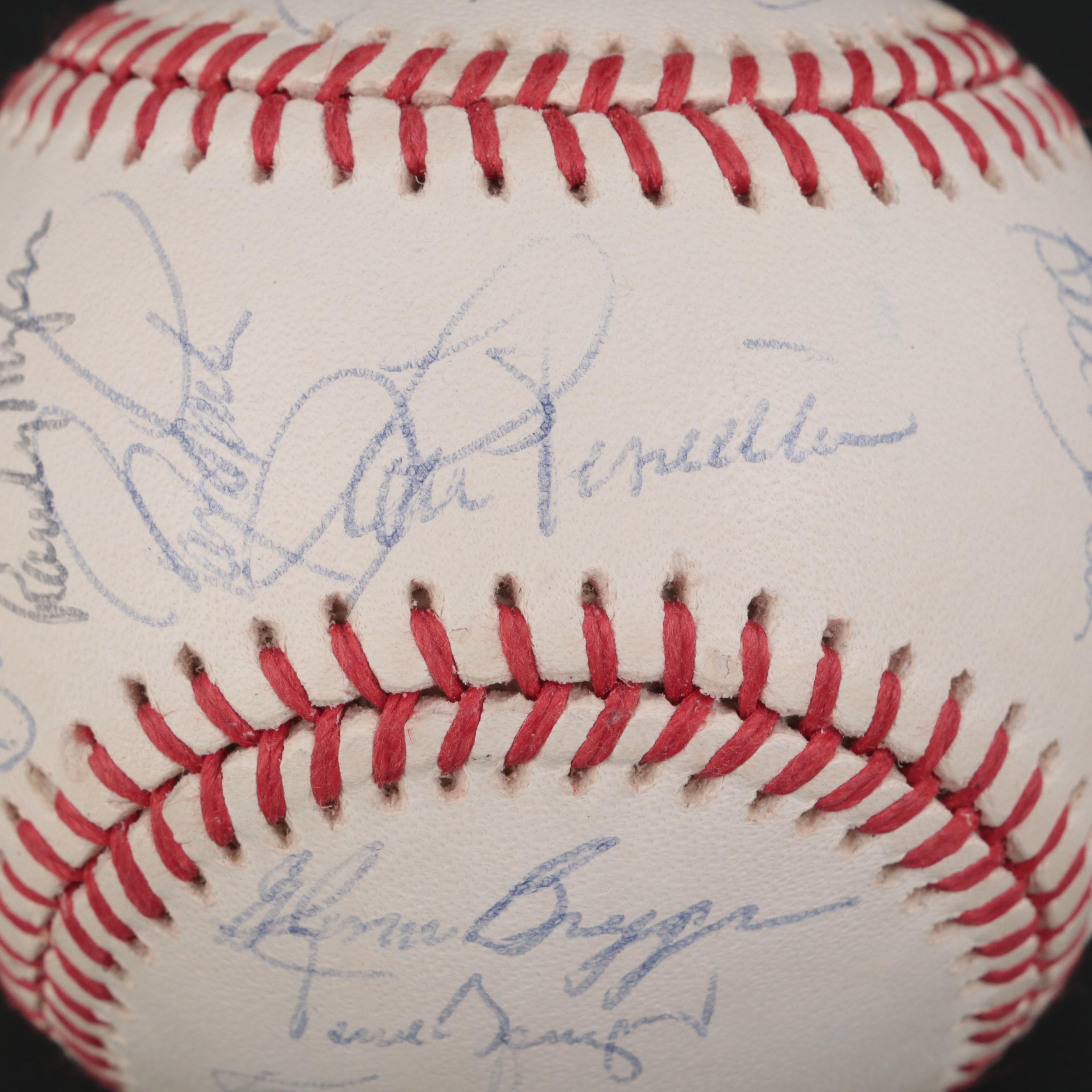1990 Cincinnati Reds Signed Baseball with Piniella, Larkin, Davis and More
