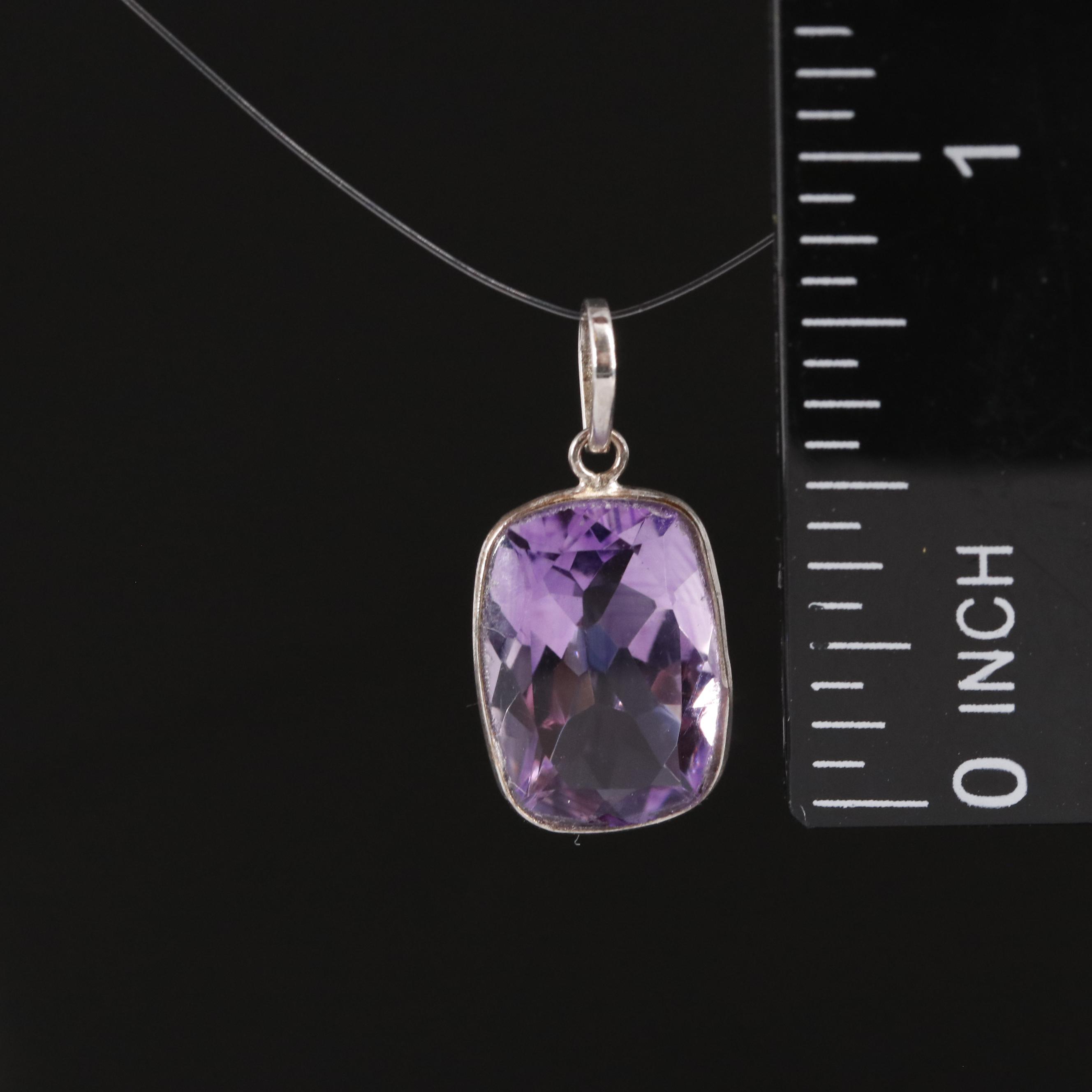 14K Amethyst Pendant