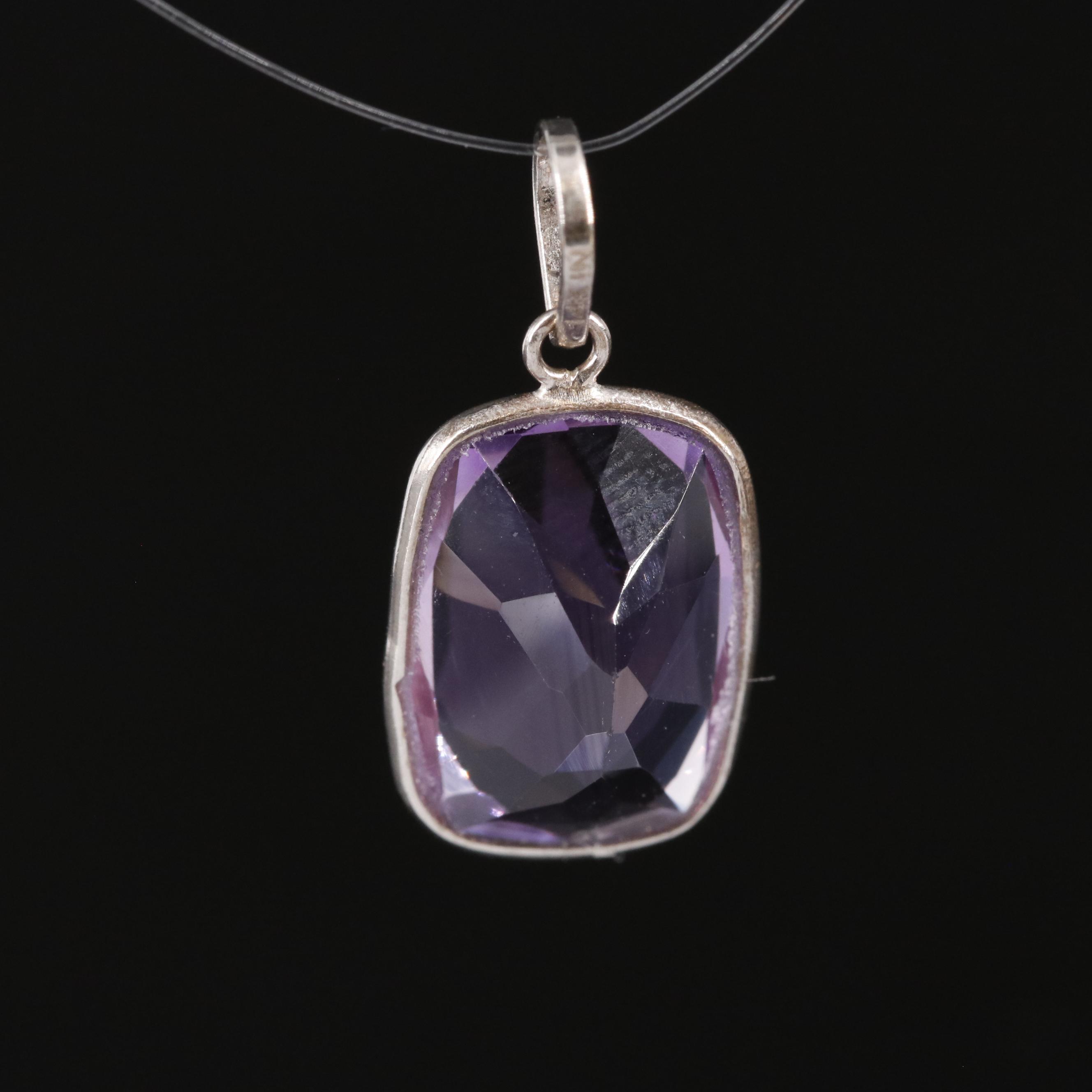 14K Amethyst Pendant