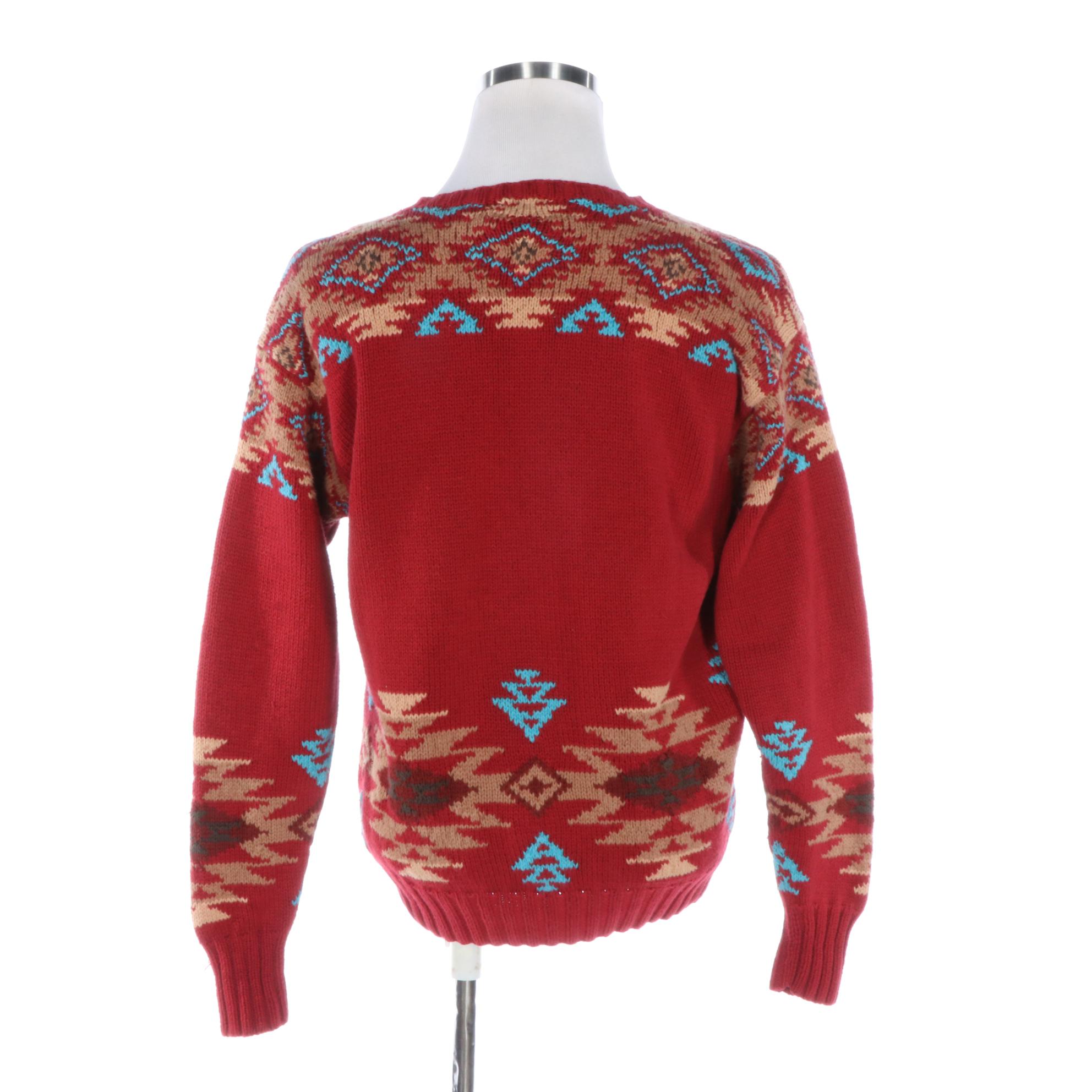 Men's Polo Ralph Lauren Western Collection Hand-Knit Sweater