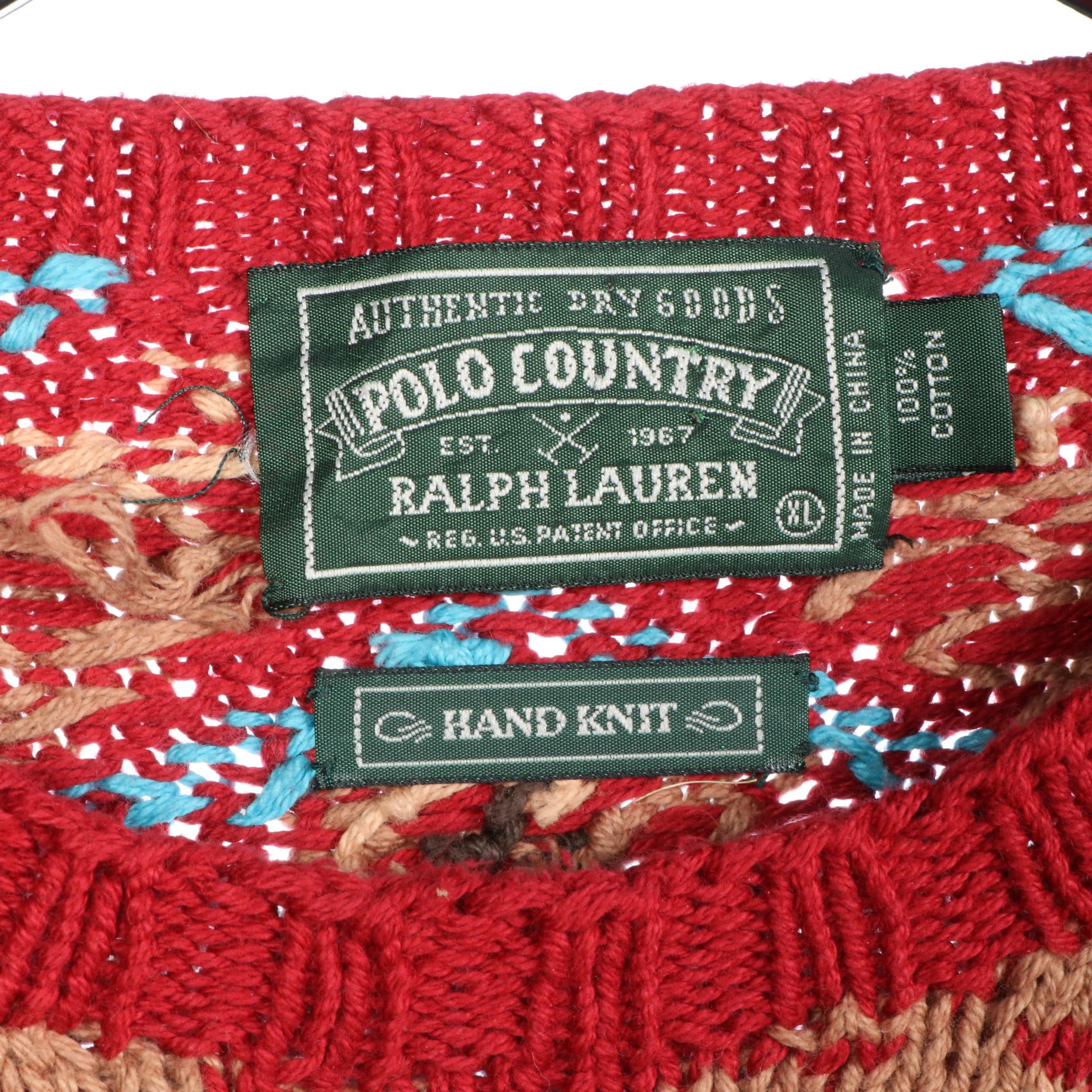Men's Polo Ralph Lauren Western Collection Hand-Knit Sweater