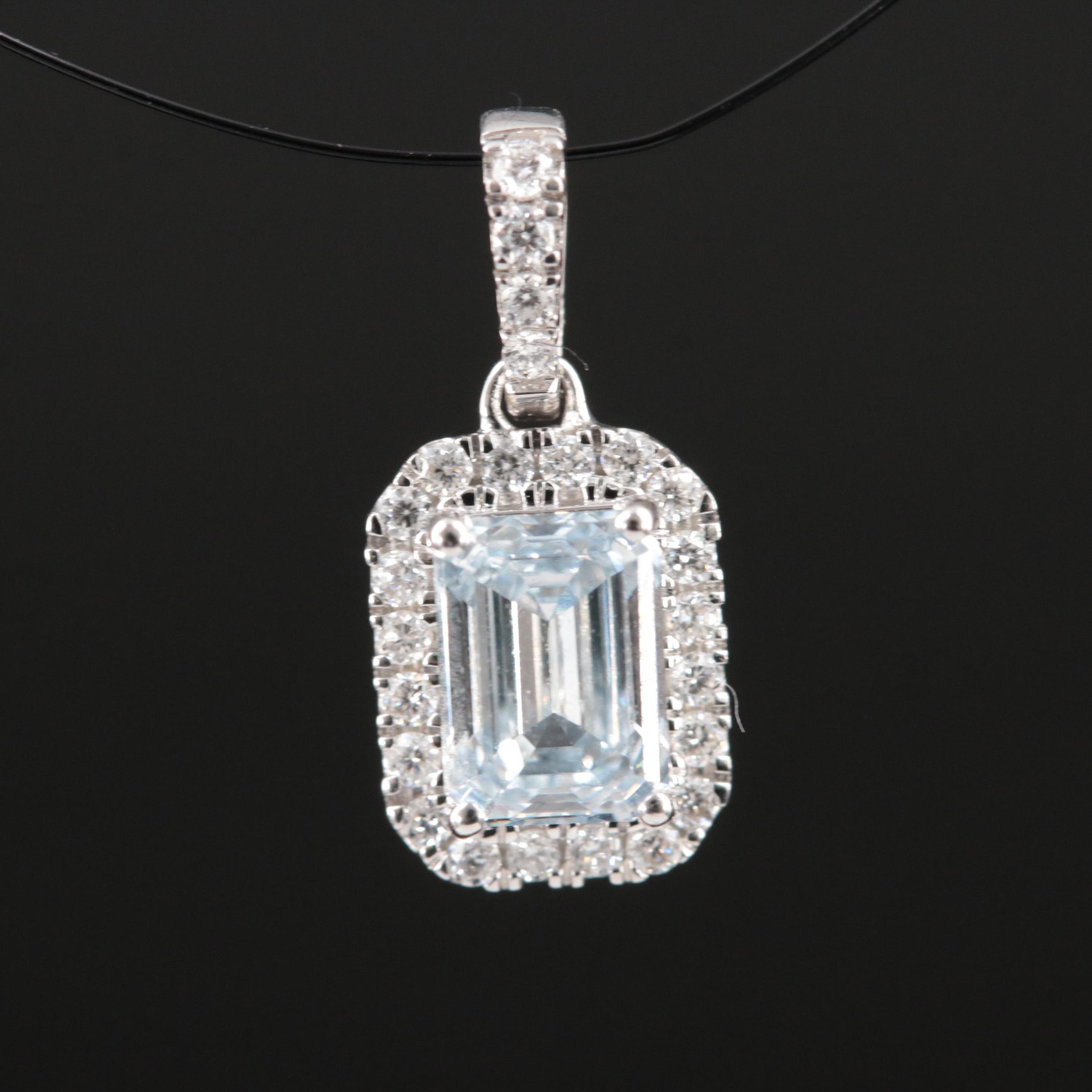 14K 0.65 CTW Lab Grown Diamond Pendant