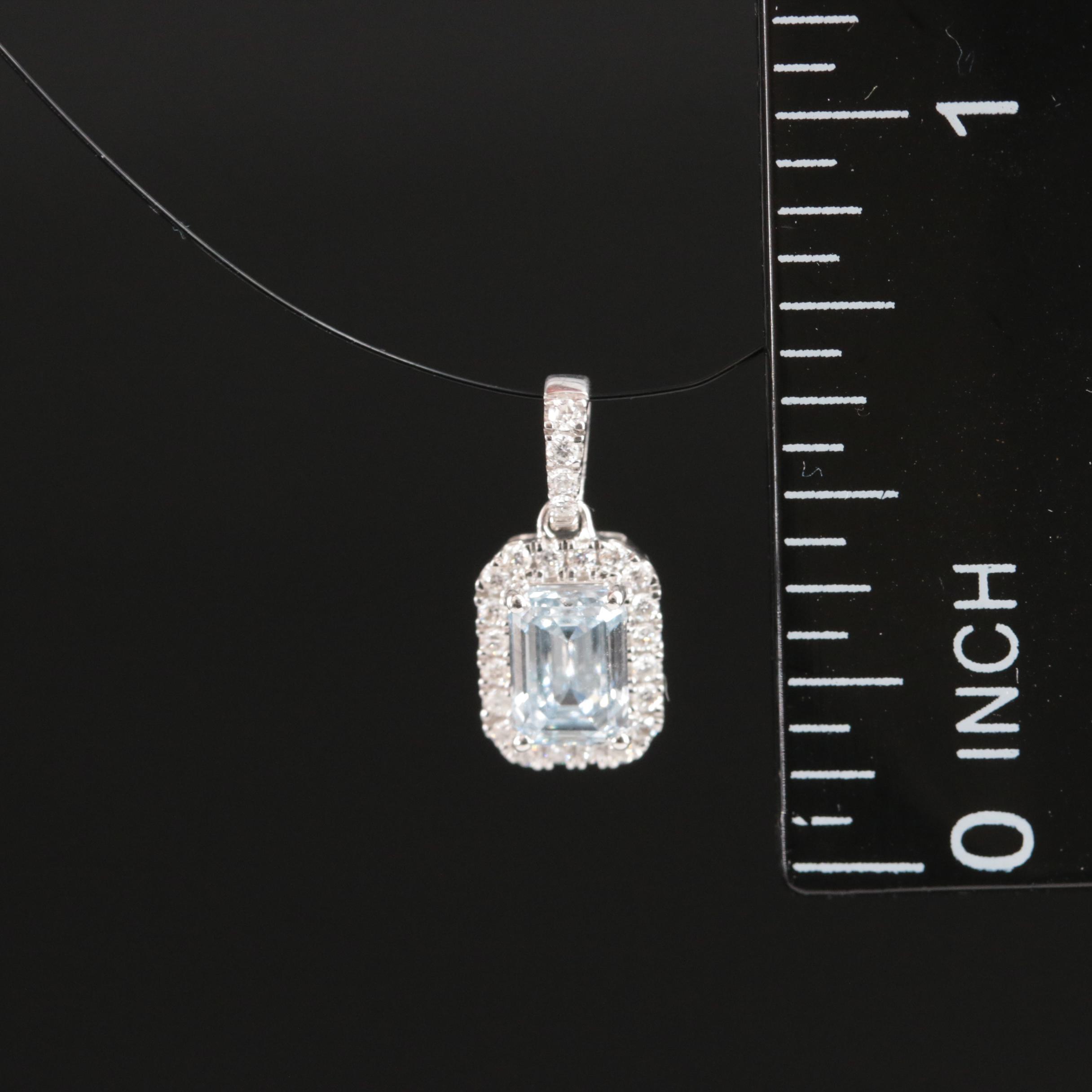 14K 0.65 CTW Lab Grown Diamond Pendant