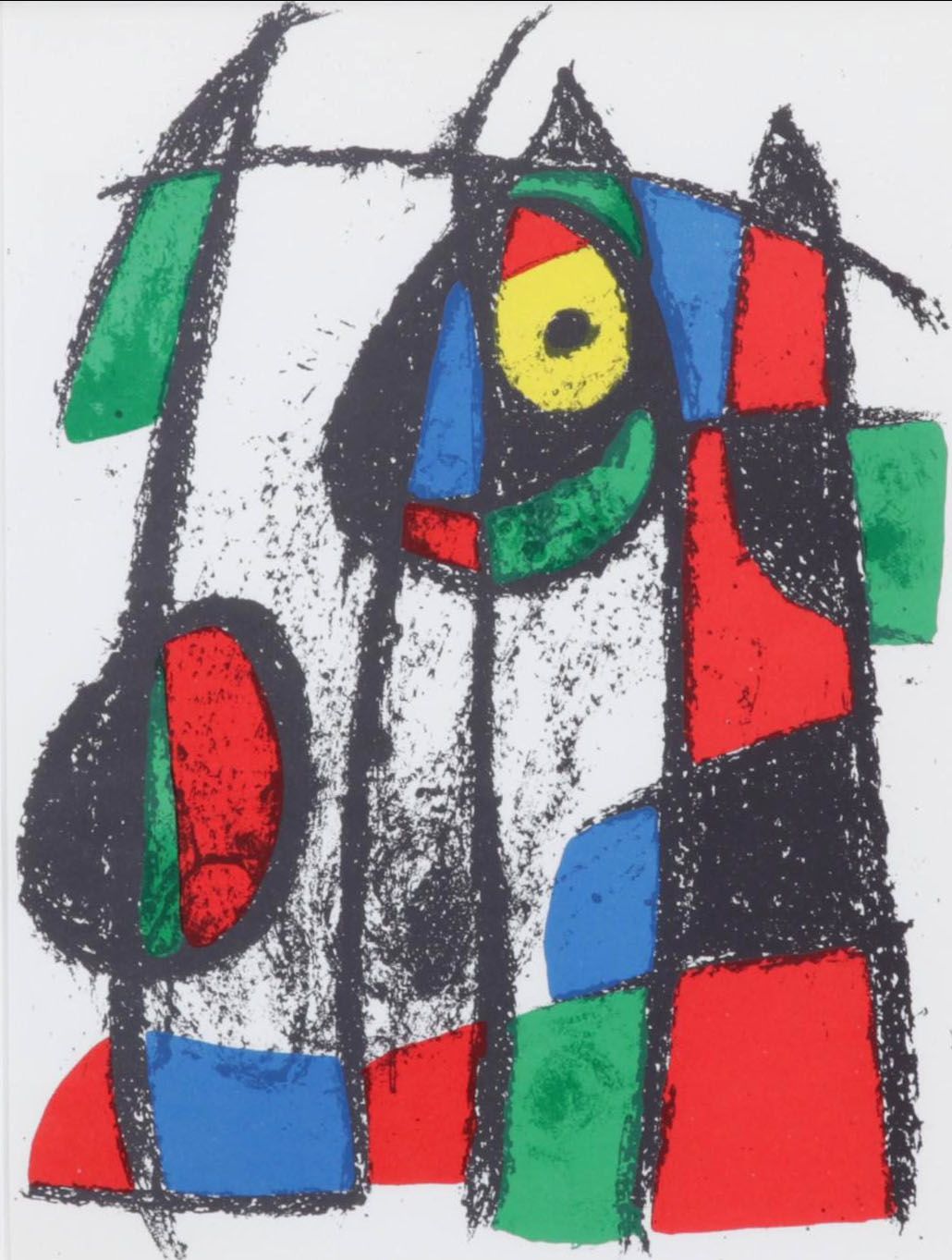 Joan Miró Color Lithograph From "Lithographs II," 1975