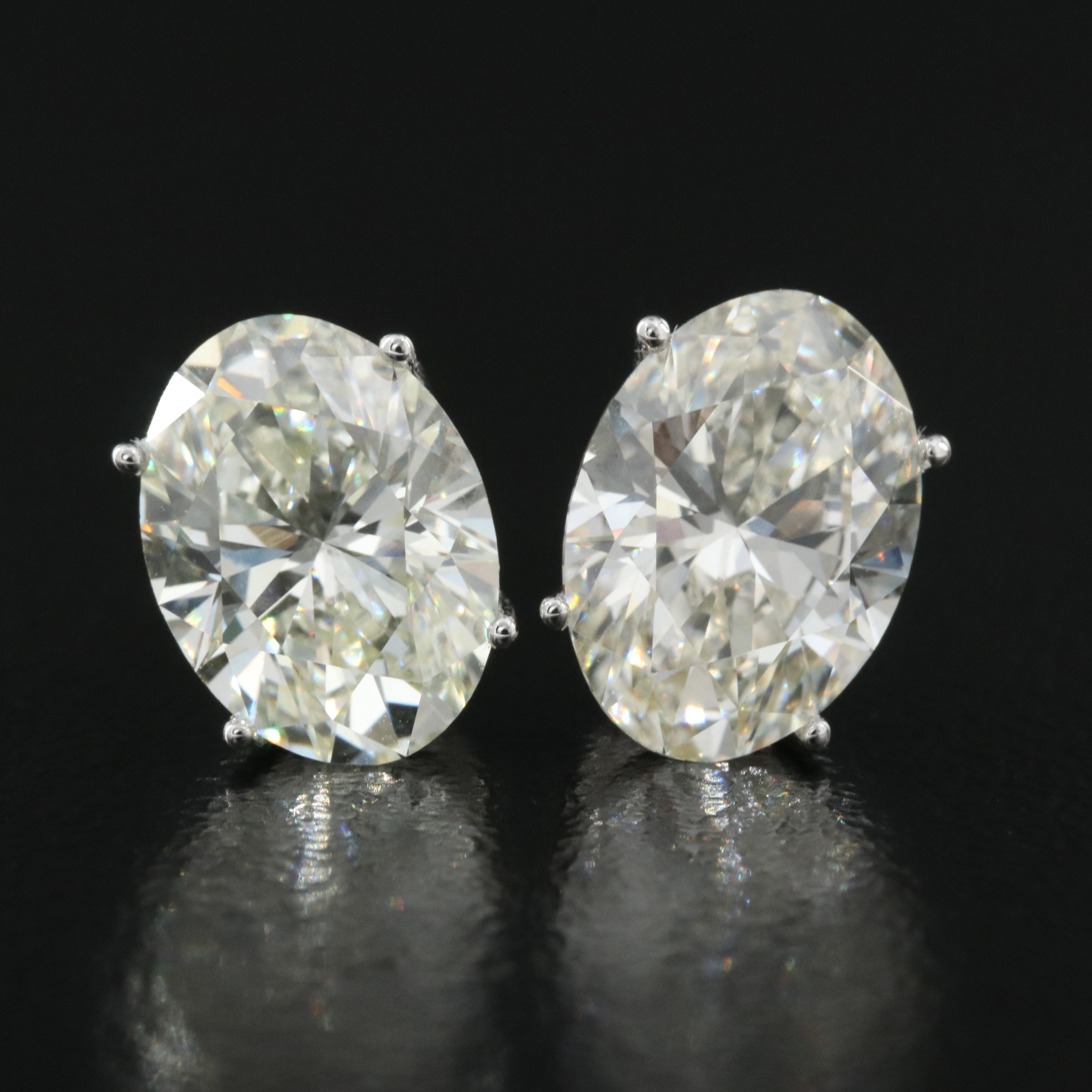 14K 3.89 CTW Lab Grown Diamond Stud Earrings