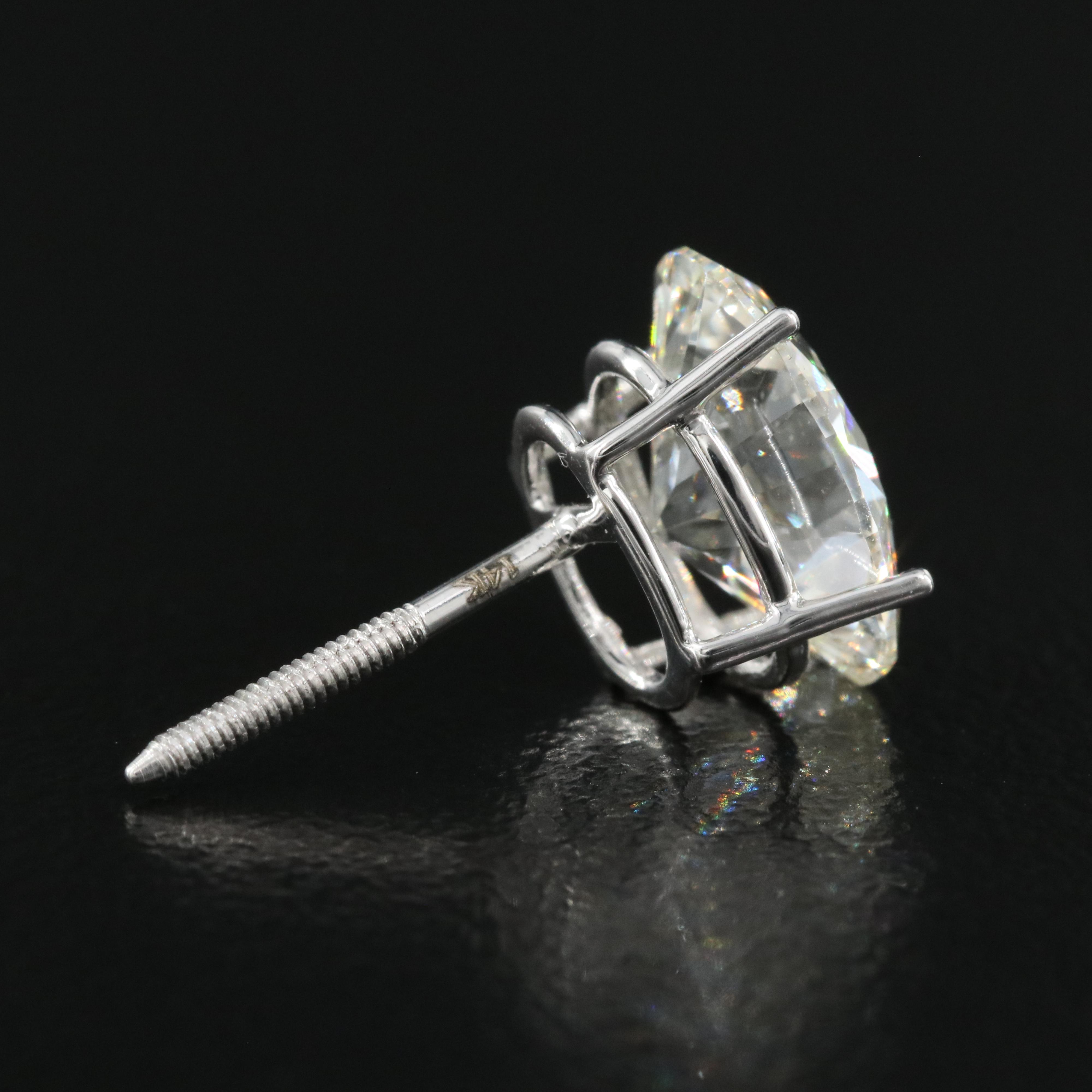 14K 3.89 CTW Lab Grown Diamond Stud Earrings