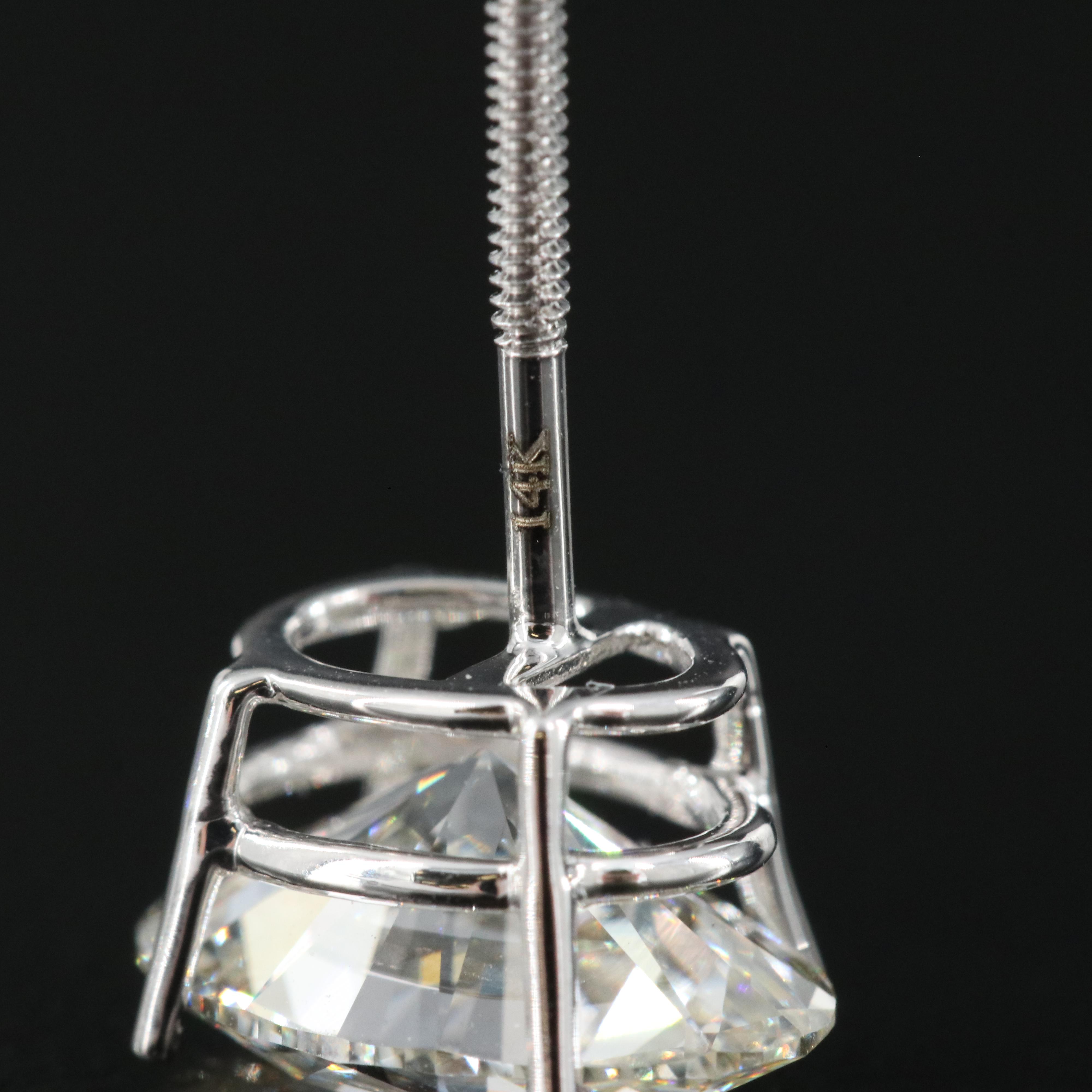 14K 3.89 CTW Lab Grown Diamond Stud Earrings