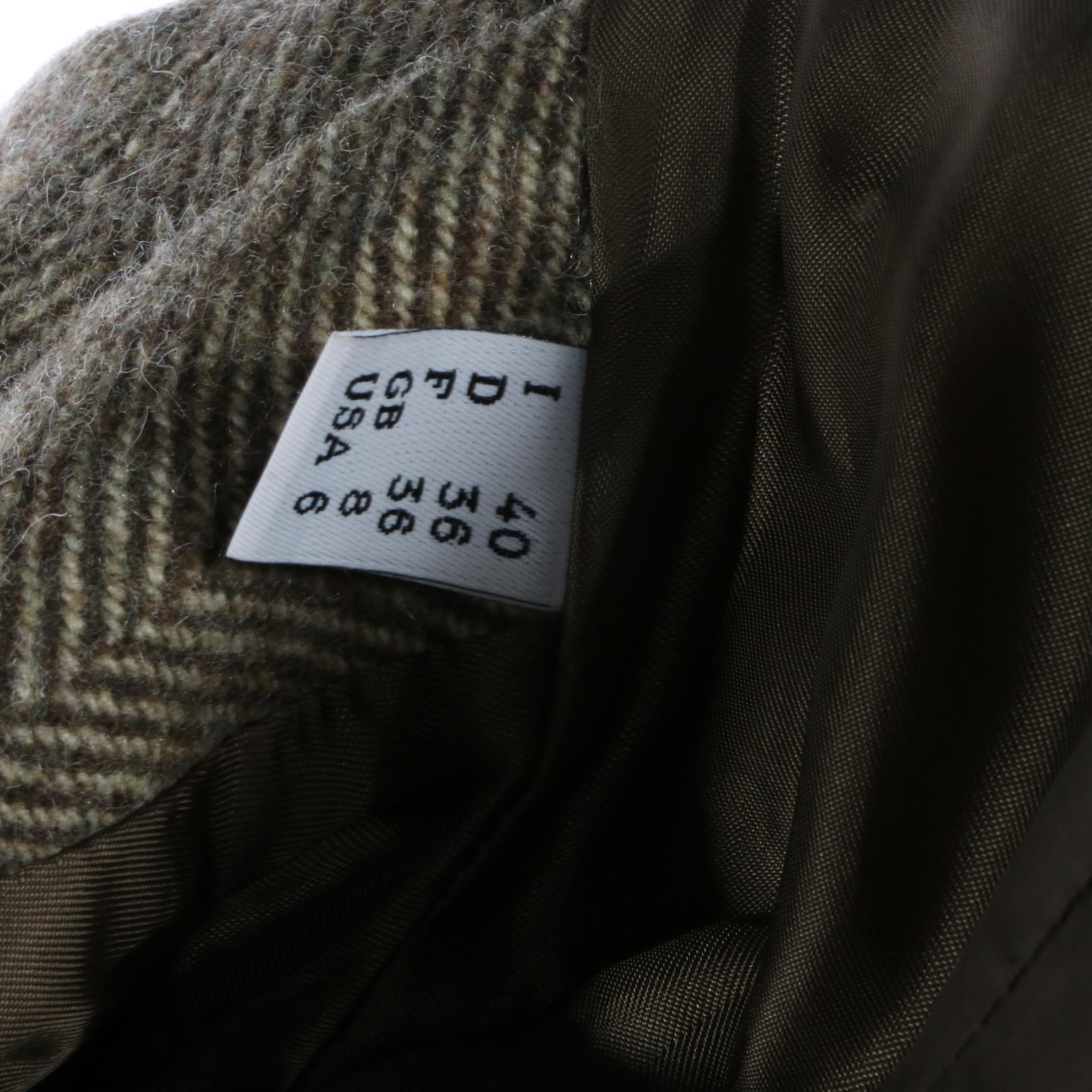 Moschino Cheap and Chic Jacket in Herringbone with Fox Fur Trim