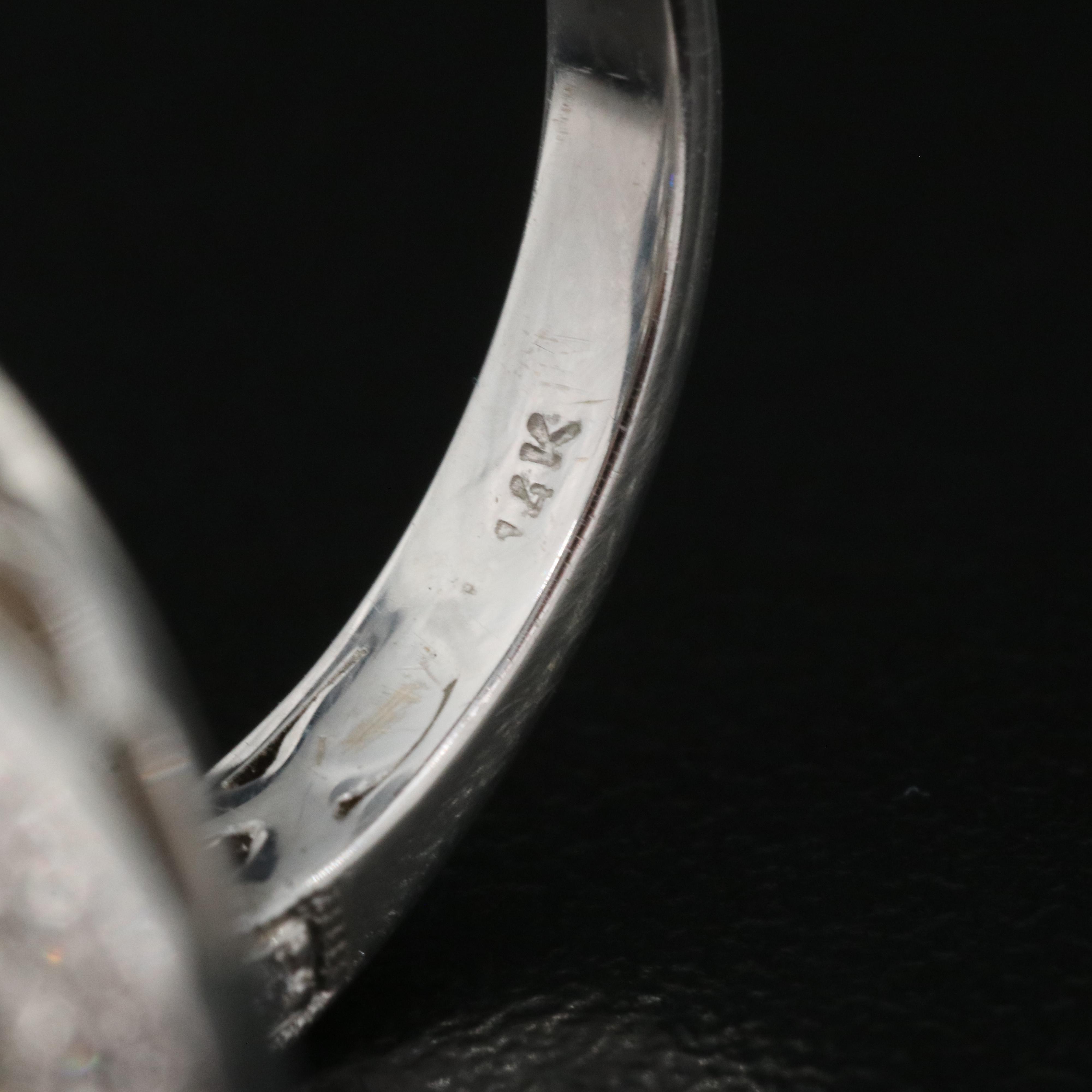 14K Two Tone 1.18 CT Sapphire and Diamond Ring