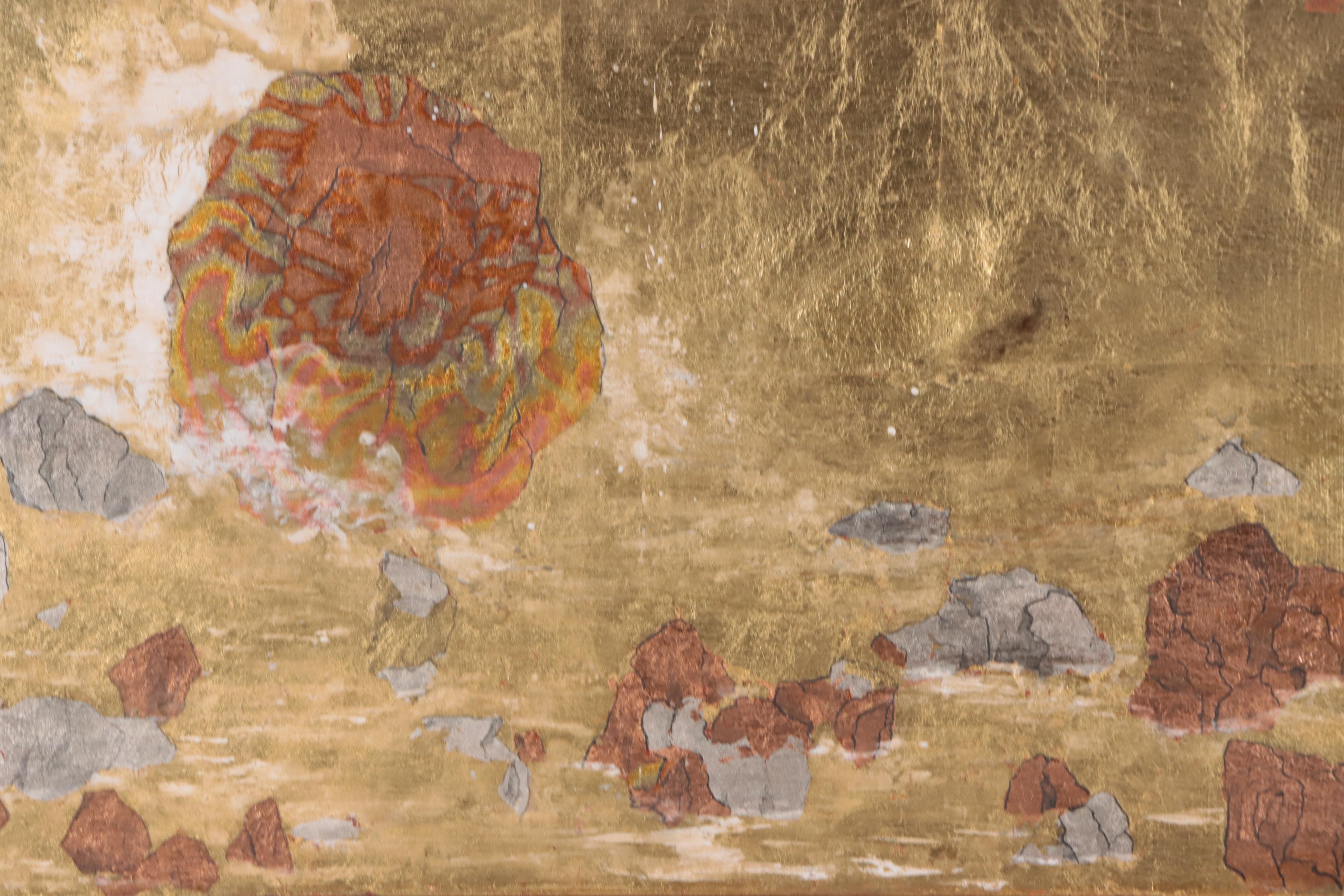 Mixed Media Paintings on Wood Panels